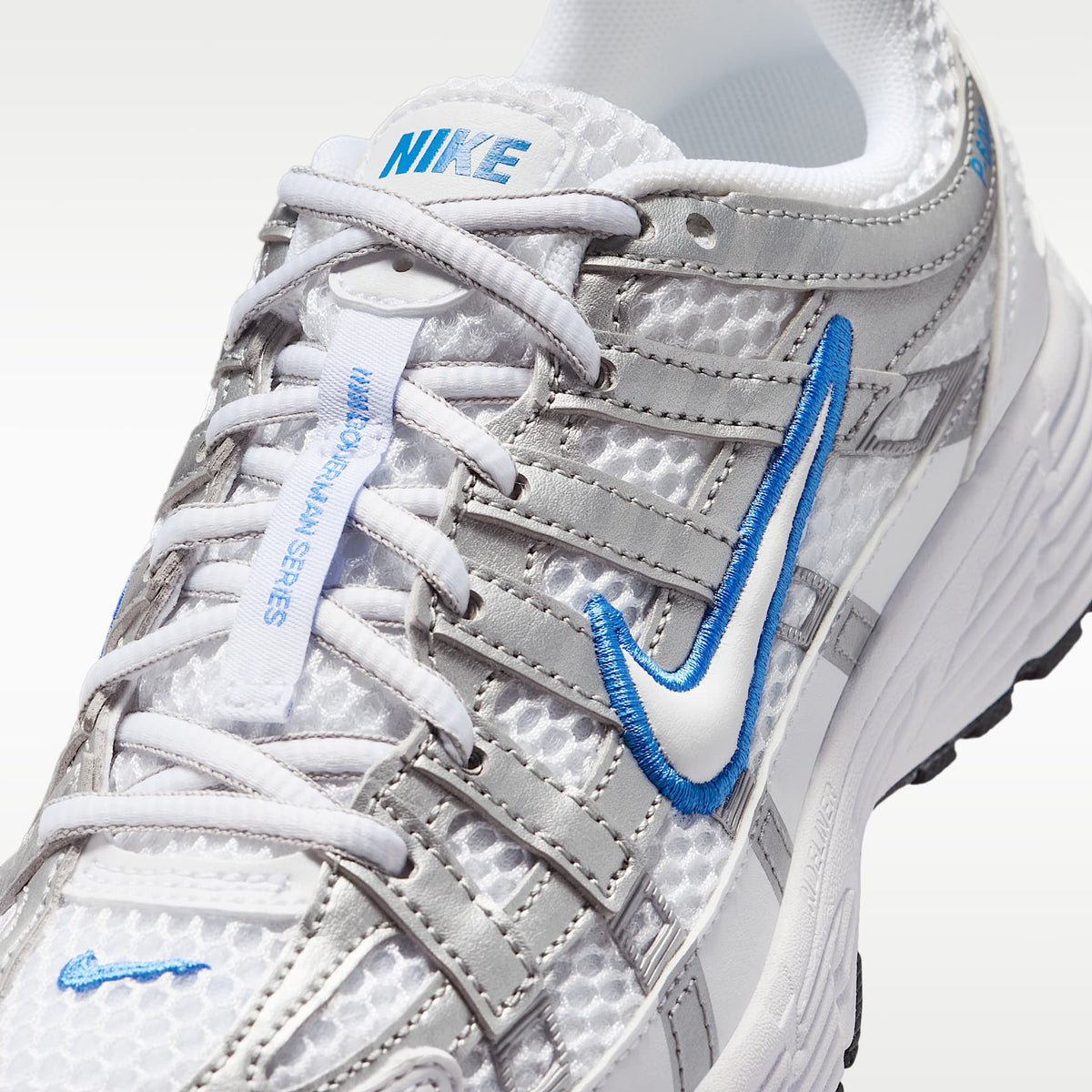 Nike P-6000 – Blanco/Azul cristal/Plata metalizado/Blanco – vista 7