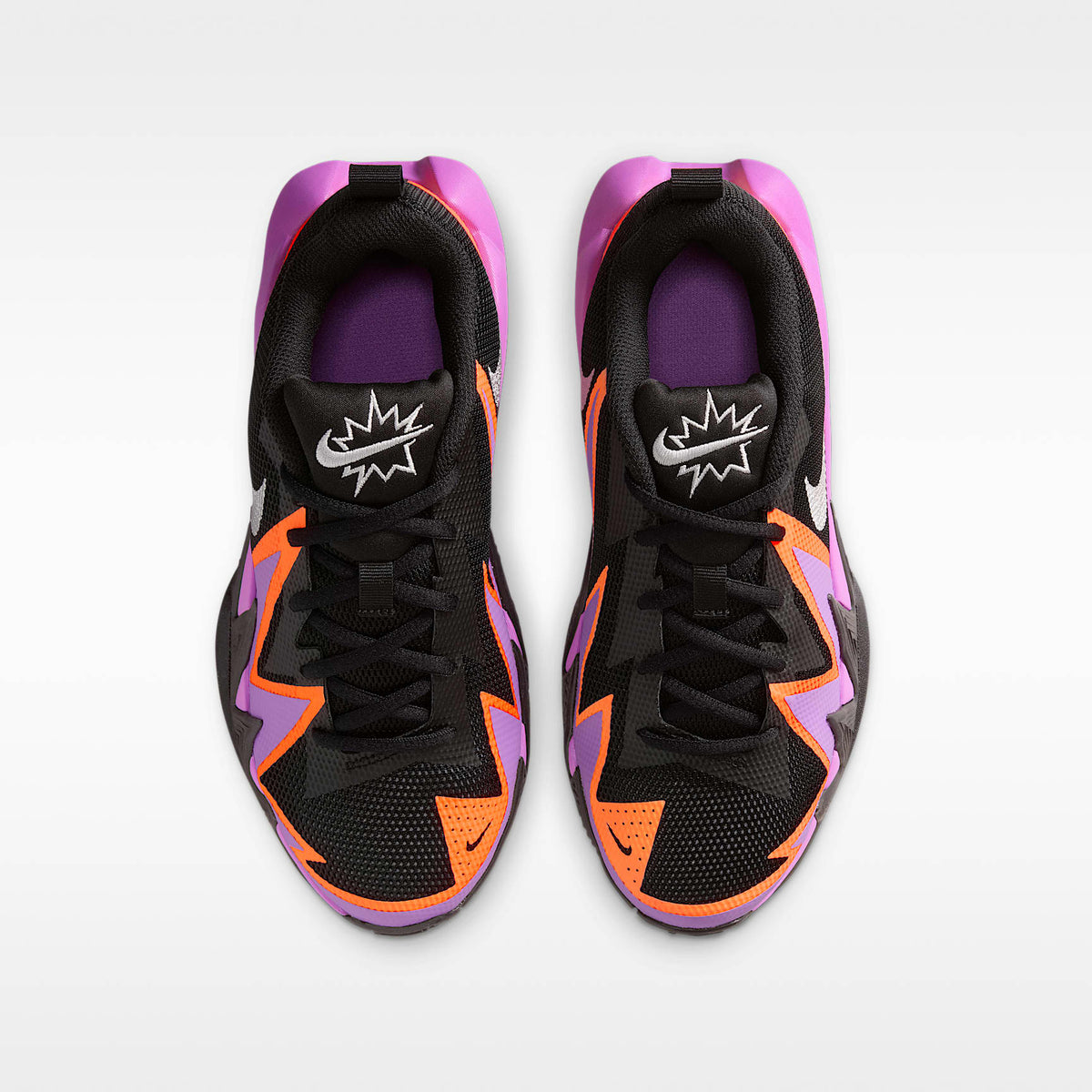 Nike S.T. Dynamite – Negro/Violeta brillante/Naranja total/Plata metalizado – vista 4