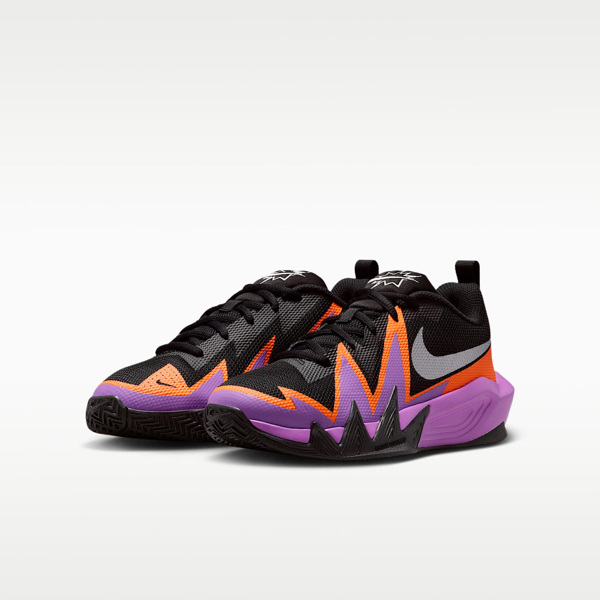 Nike S.T. Dynamite – Negro/Violeta brillante/Naranja total/Plata metalizado – vista 5