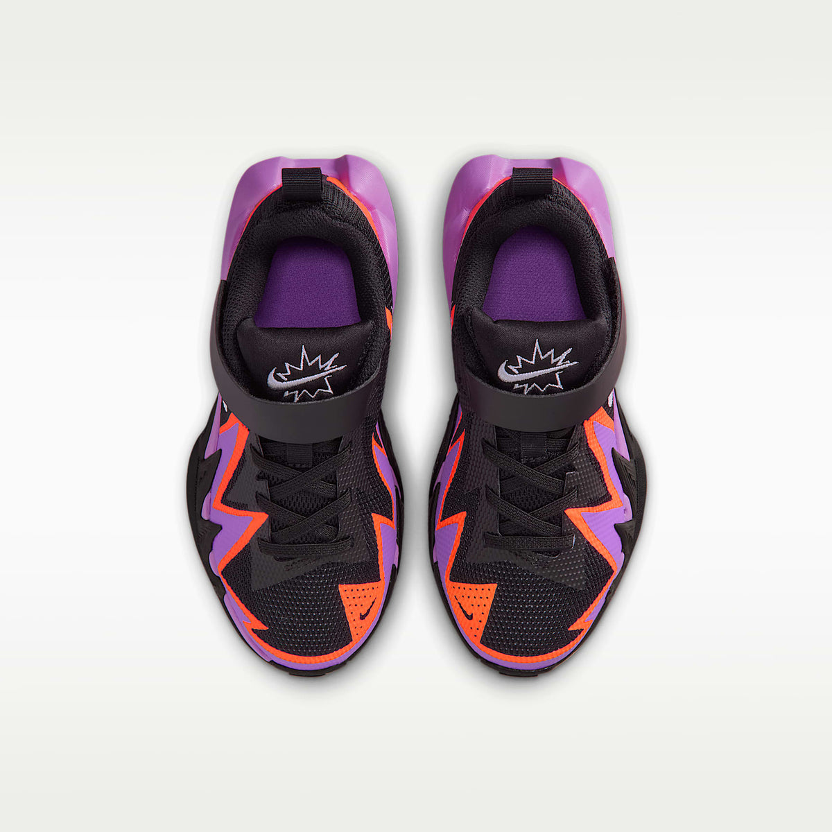 Nike S.T. Dynamite – Negro/Violeta brillante/Naranja total/Plata metalizado – vista 4