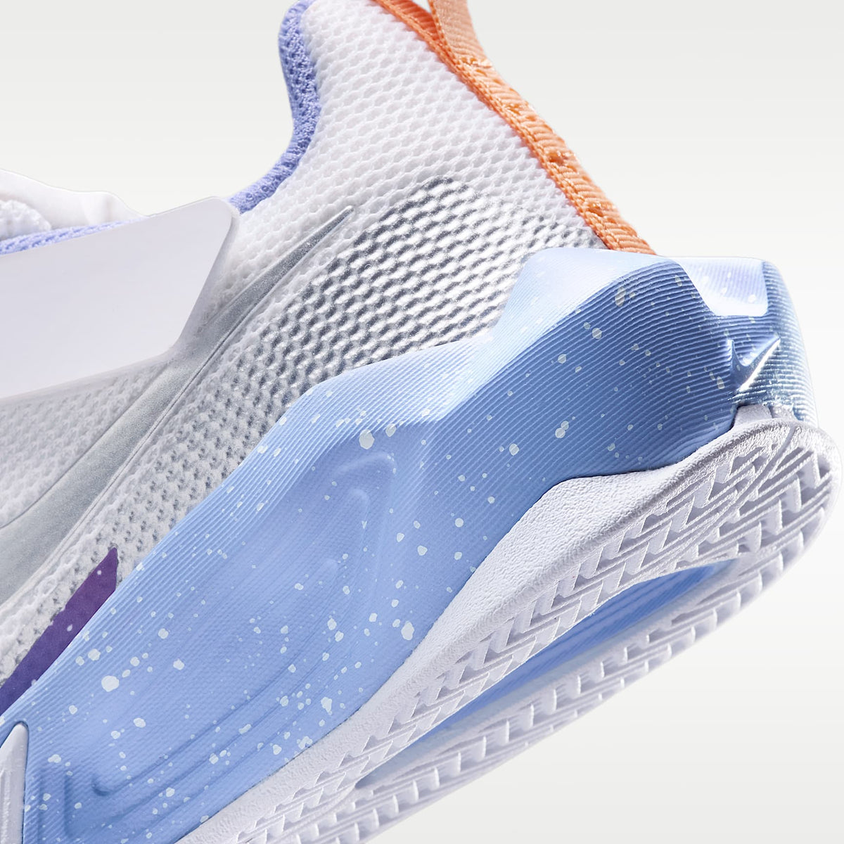Nike S.T. Dynamite – Blanco/Cardo claro/Escarcha naranja/Plata metalizado – vista 8