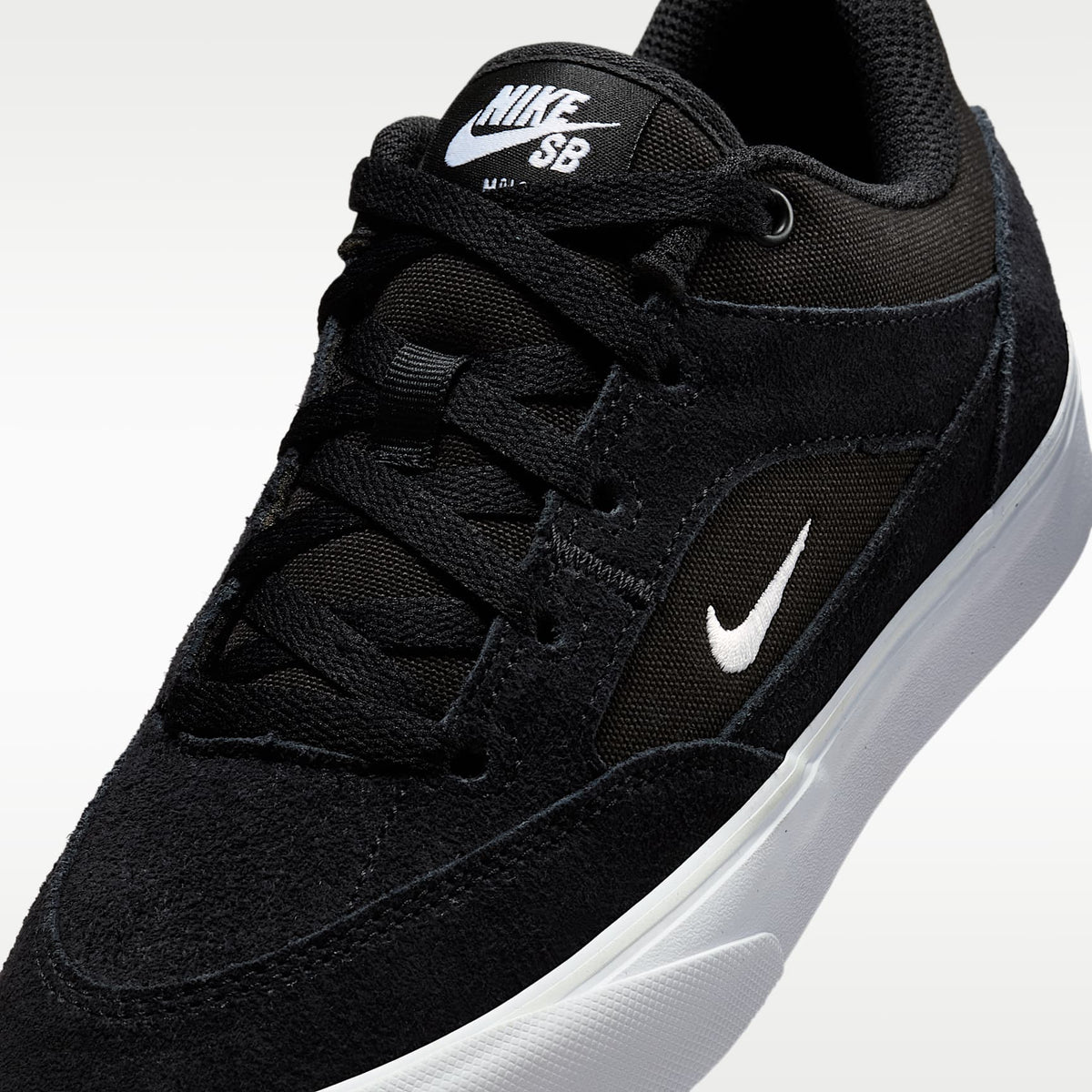 Nike SB Malor – Negro/Negro/Blanco/Blanco – vista 7