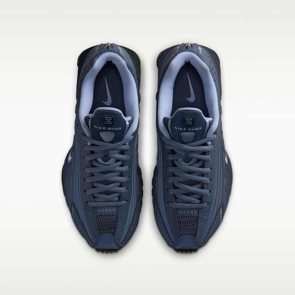 Nike Shox R4 – Obsidiana/Azul difuso/Aluminio – vista 4