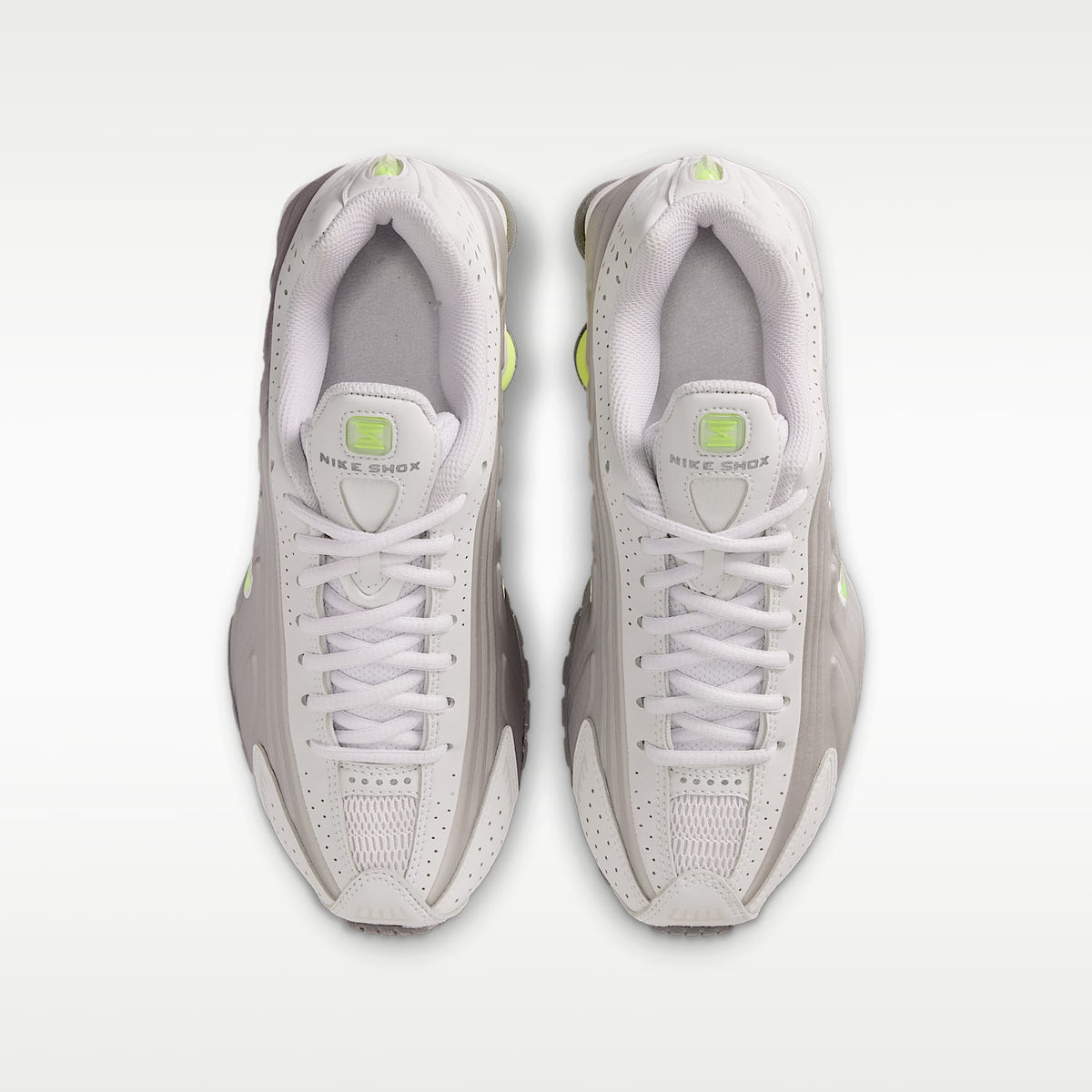 Nike Shox R4 – Gris universitario/Gris vasto/Ceniza medio/Volt – vista 4