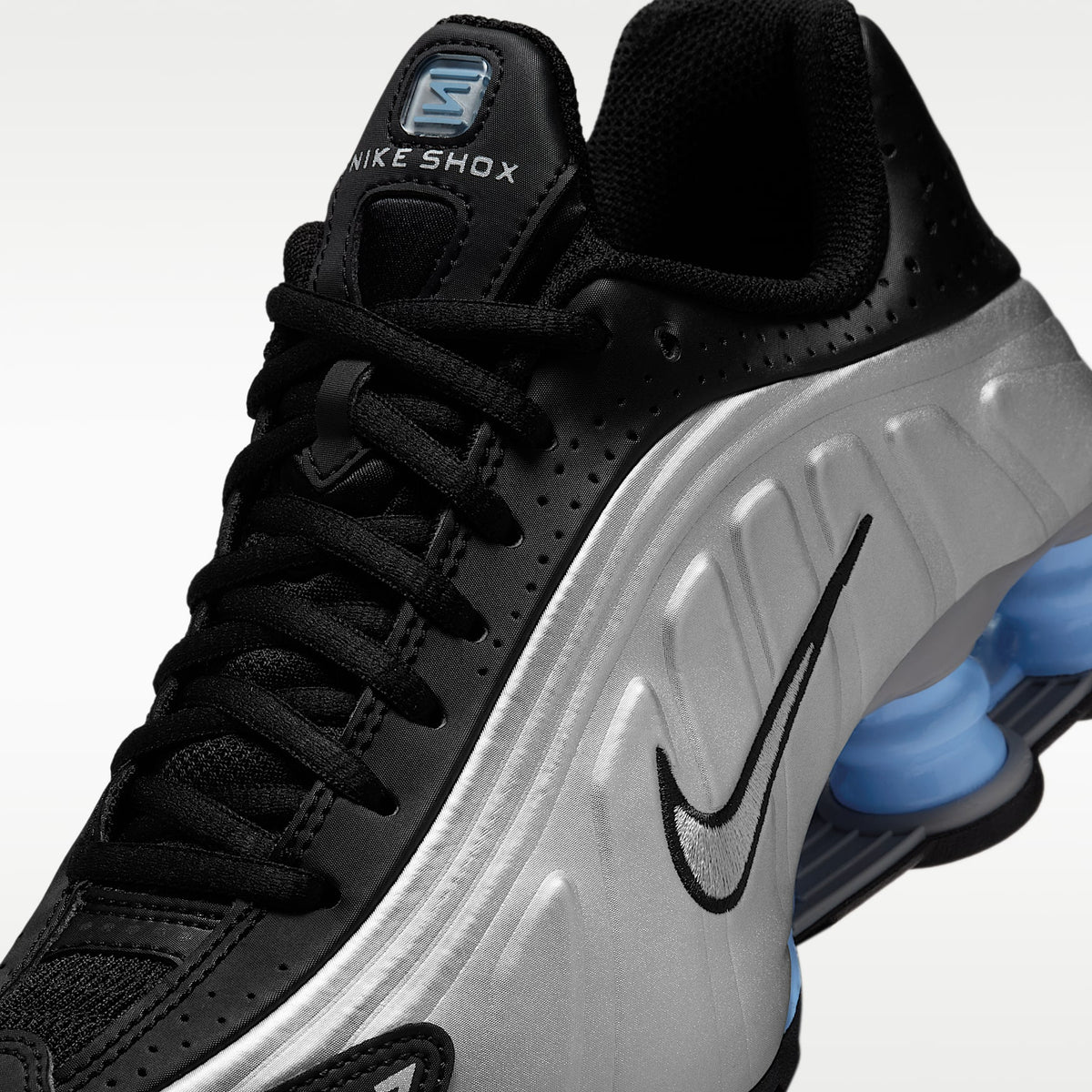 Nike Shox R4 – Plata metalizado/Negro/Azul psíquico/Plata metalizado – vista 7
