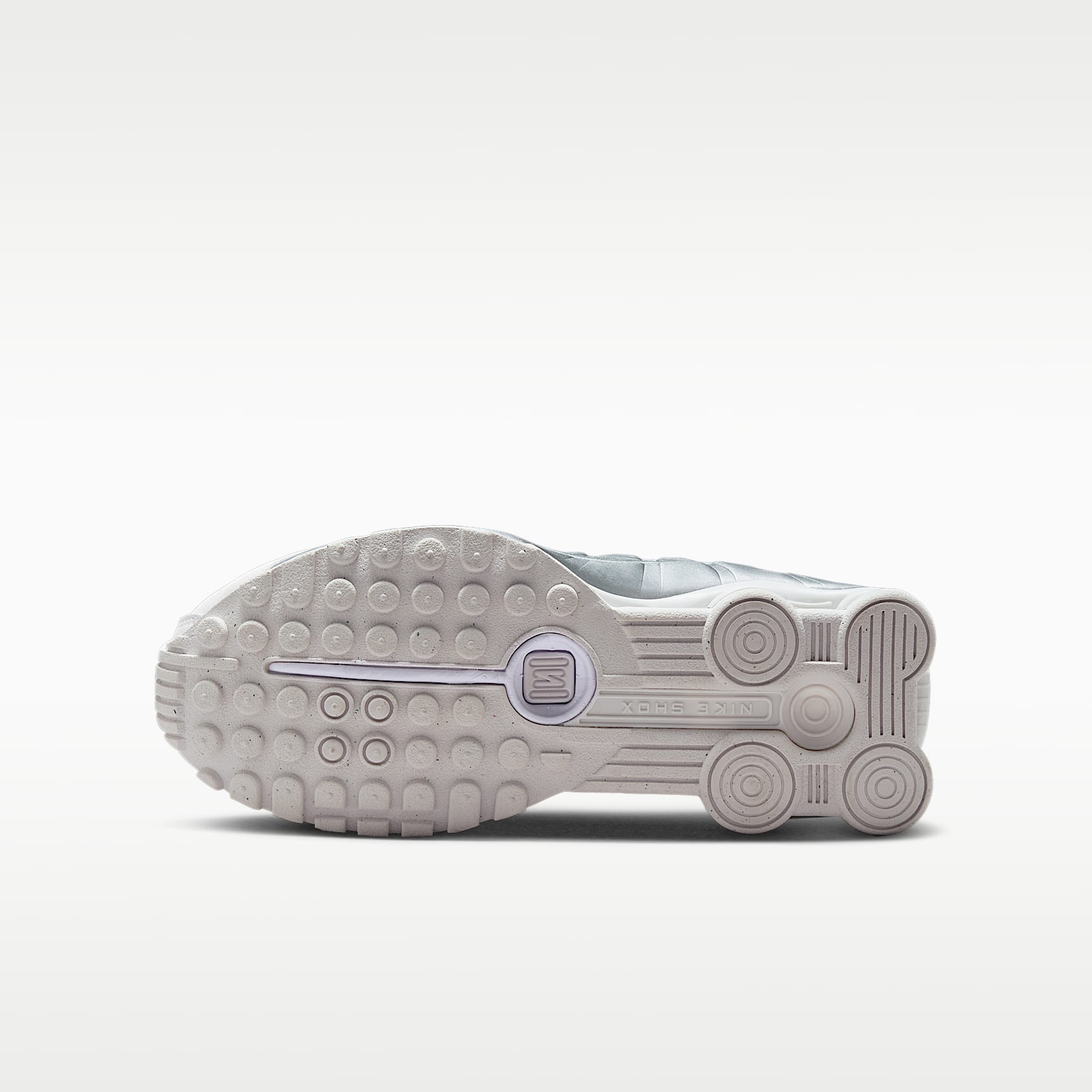 Nike Shox R4 – Blanco/Blanco/Carmesí brillante/Plata metalizado – vista 2