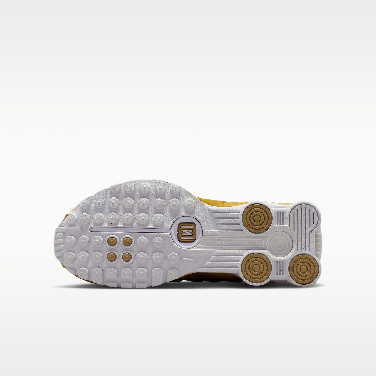 Nike Shox R4 – Oro metalizado/Blanco/Oro metalizado – vista 2
