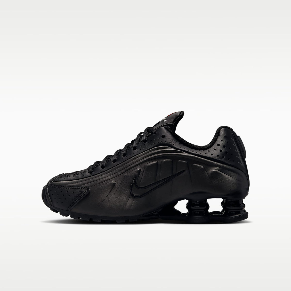 Nike Shox R4 – Negro/Negro/Carmesí brillante/Negro – vista 1