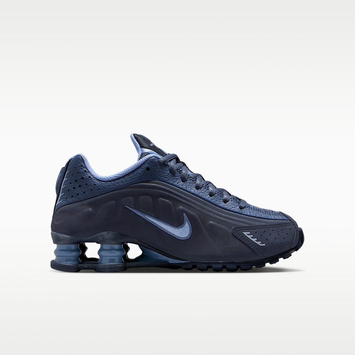 Nike Shox R4 – Obsidiana/Azul difuso/Aluminio – vista 3
