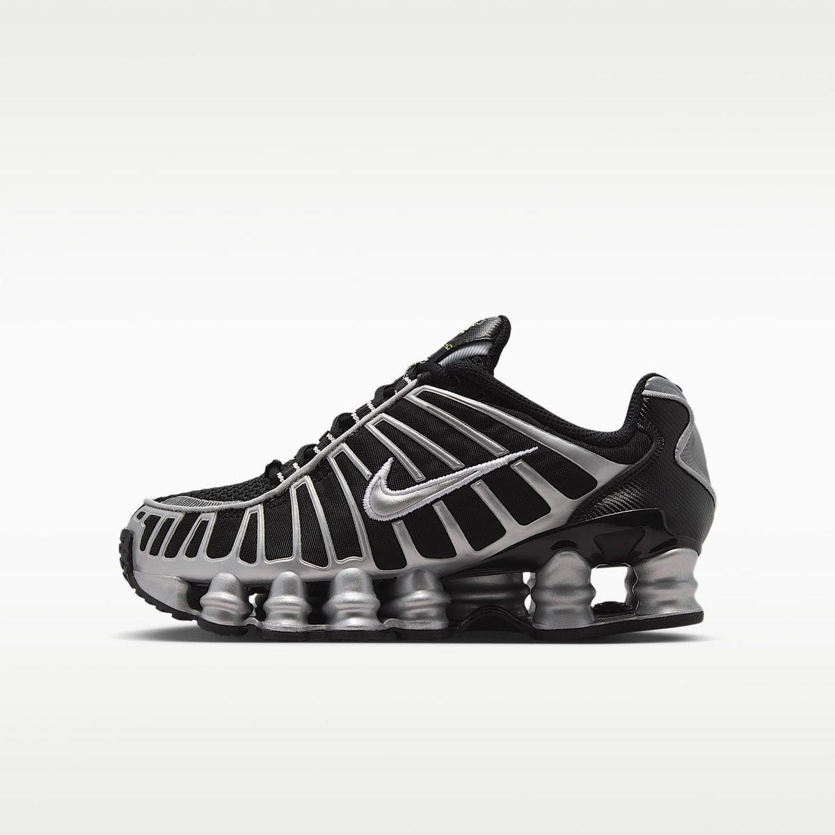Nike Shox TL – Negro/Hielo volt/Polvo fotón/Plata metalizado – vista 1