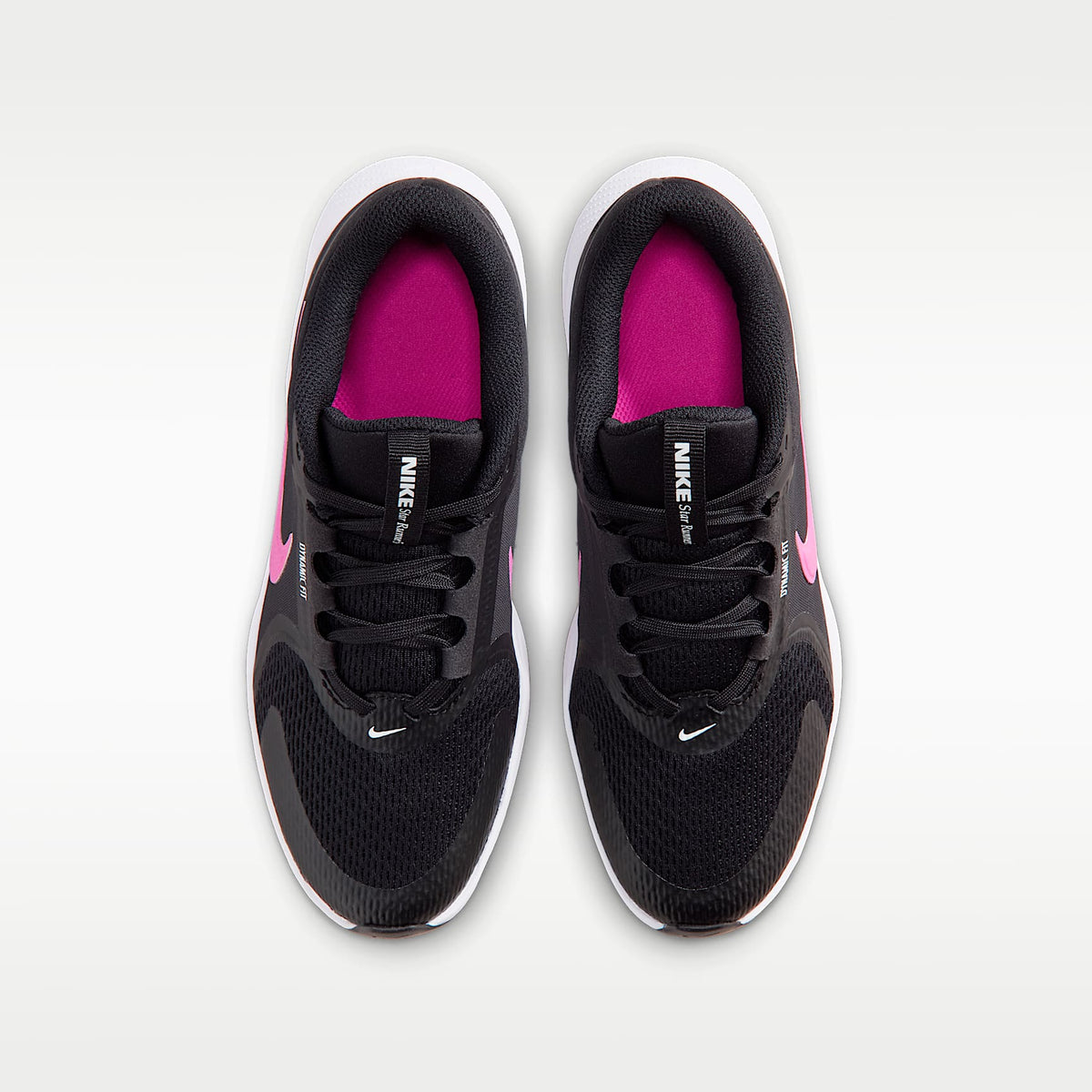 Nike Star Runner 5 – Negro/Antracita/Blanco/Fucsia láser – vista 4