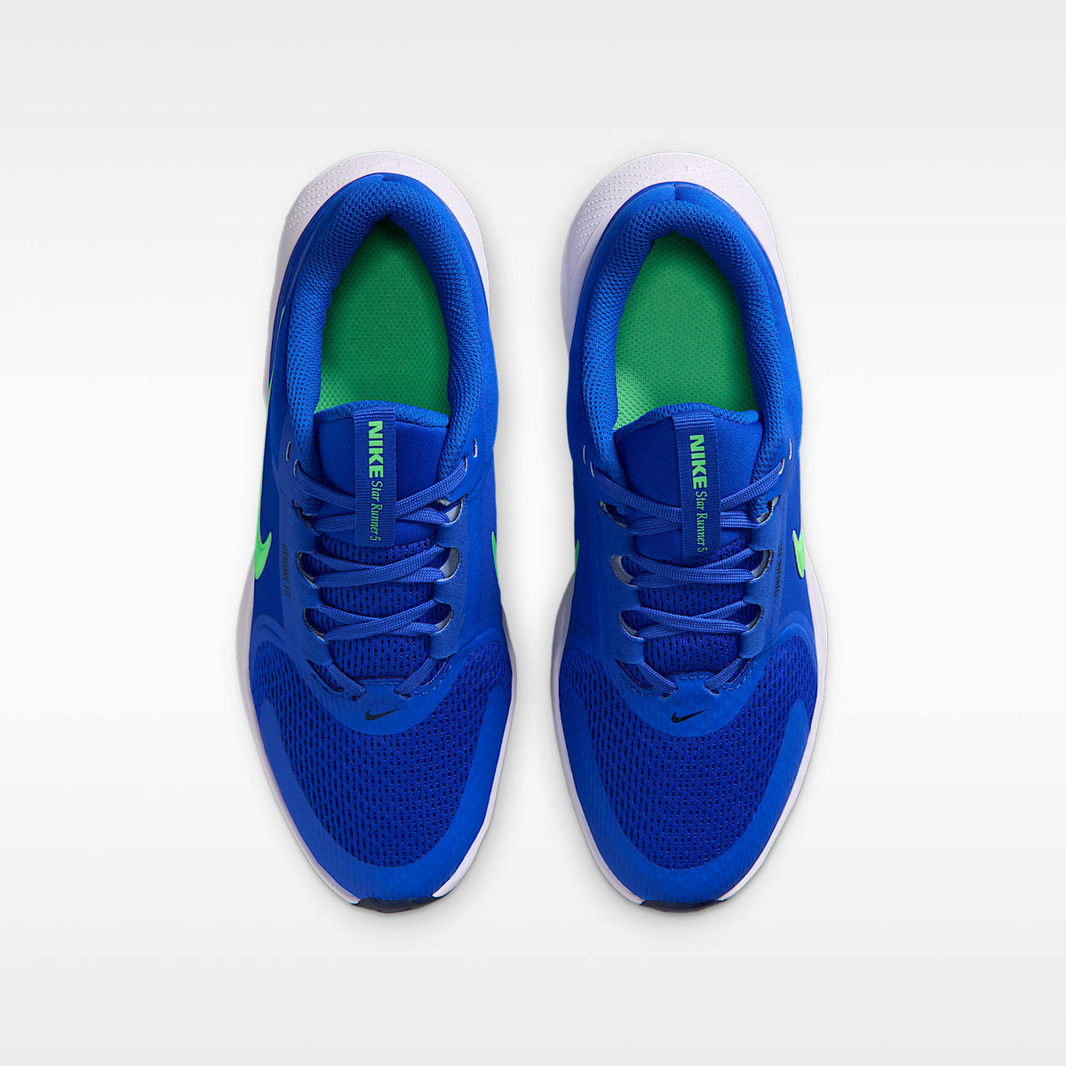 Nike Star Runner 5 – Azul carrera/Azul marino medianoche/Verde ilusión – vista 4