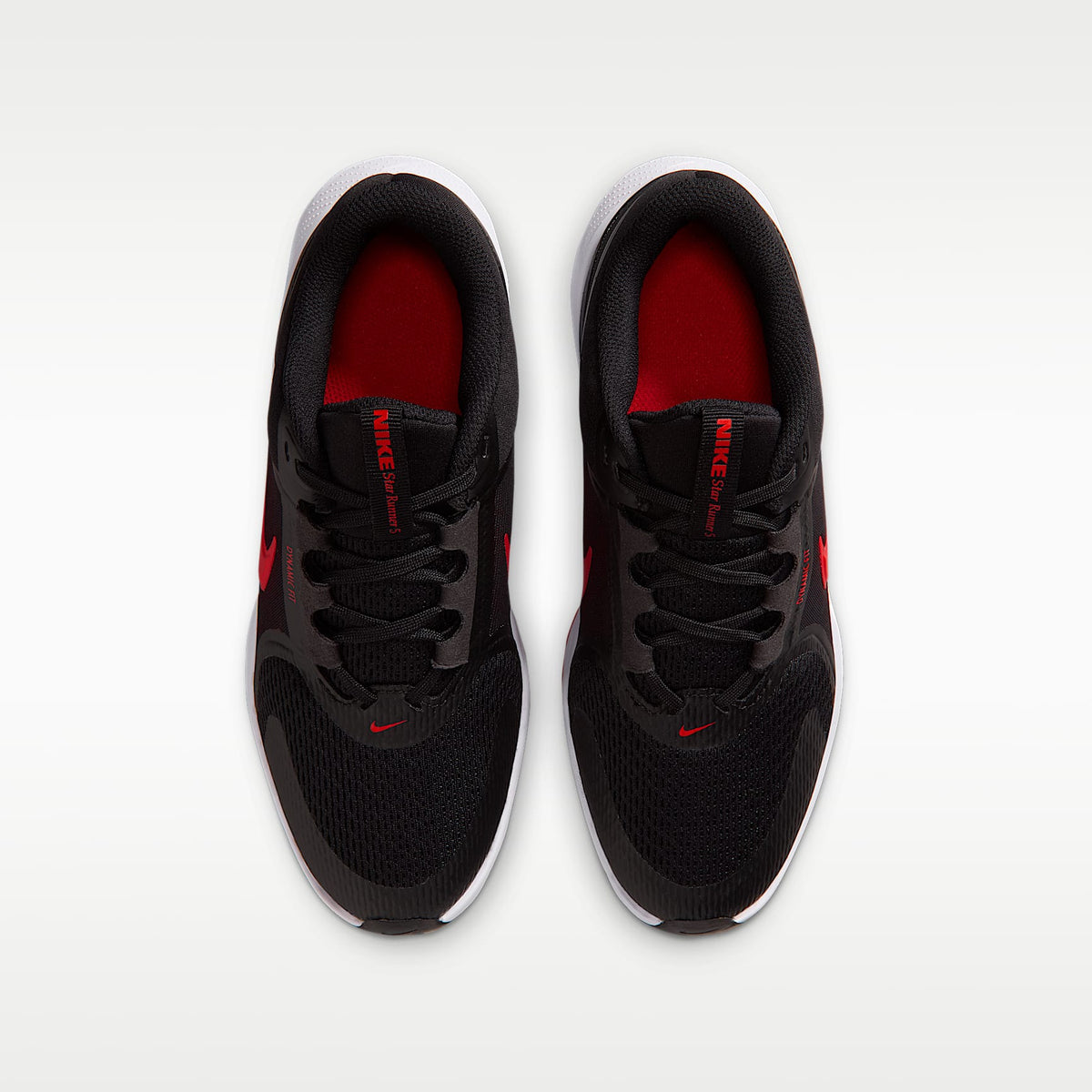 Nike Star Runner 5 – Negro/Rojo universitario – vista 4