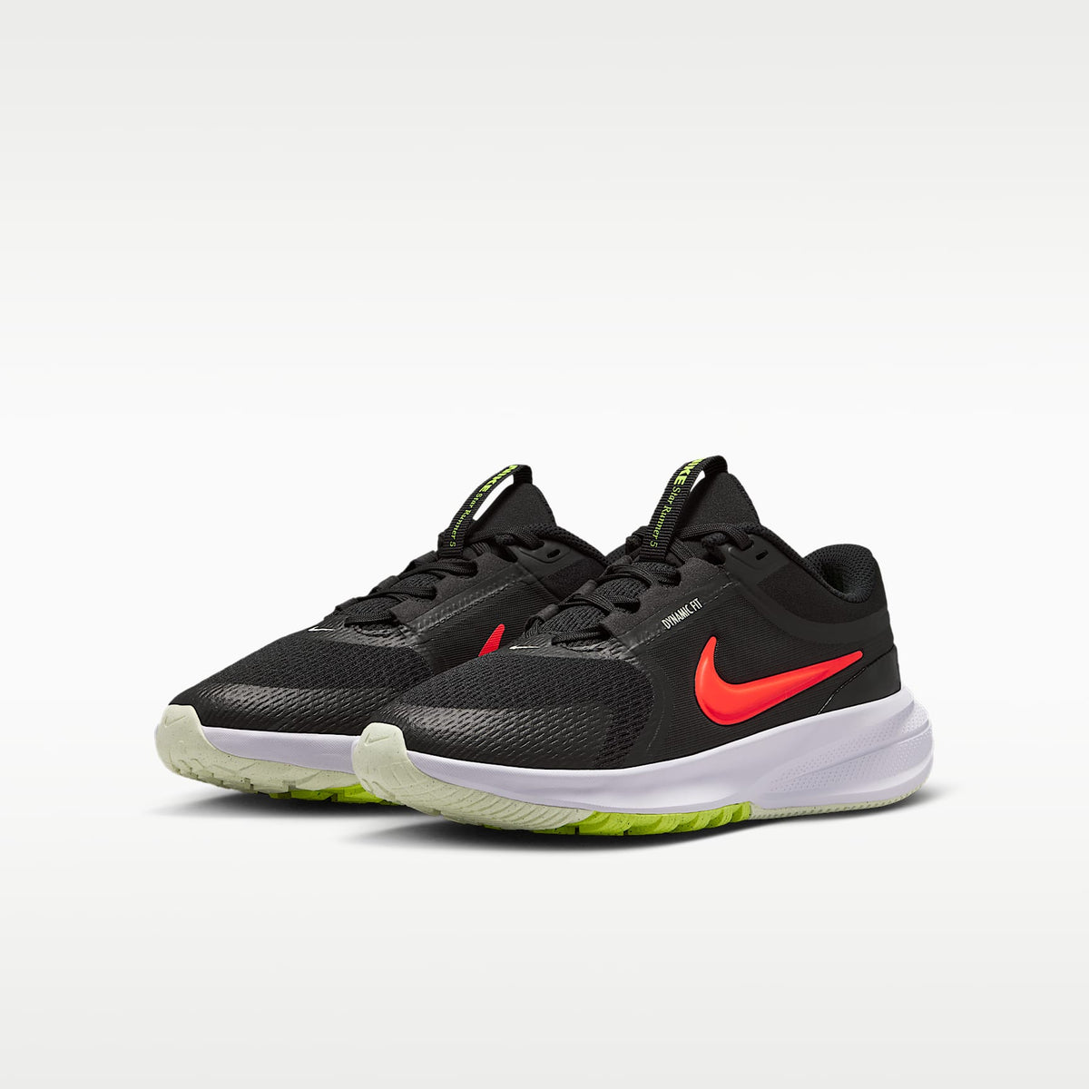 Nike Star Runner 5 – Negro/Antracita/Tinte volt/Carmesí brillante – vista 5