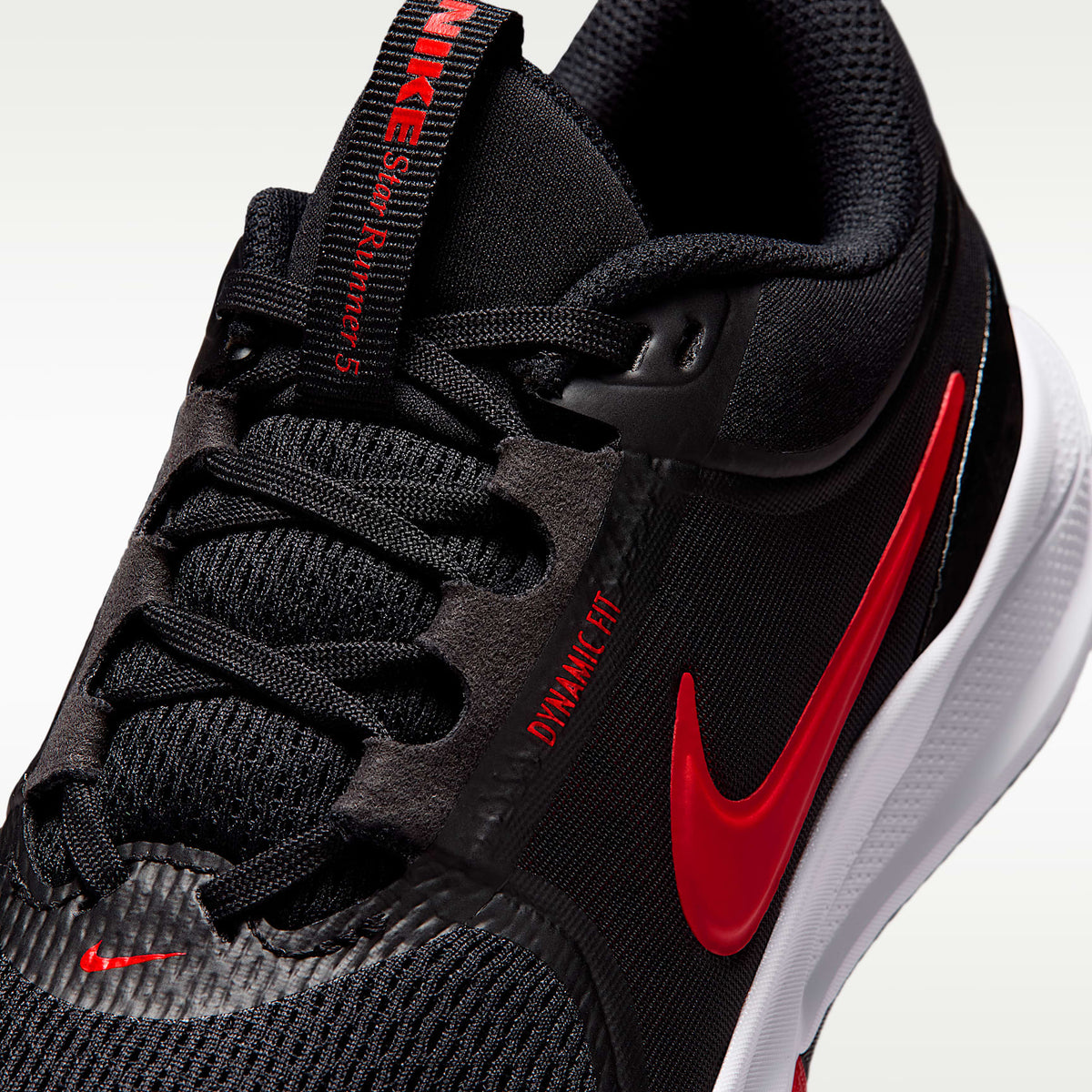 Nike Star Runner 5 – Negro/Rojo universitario – vista 7