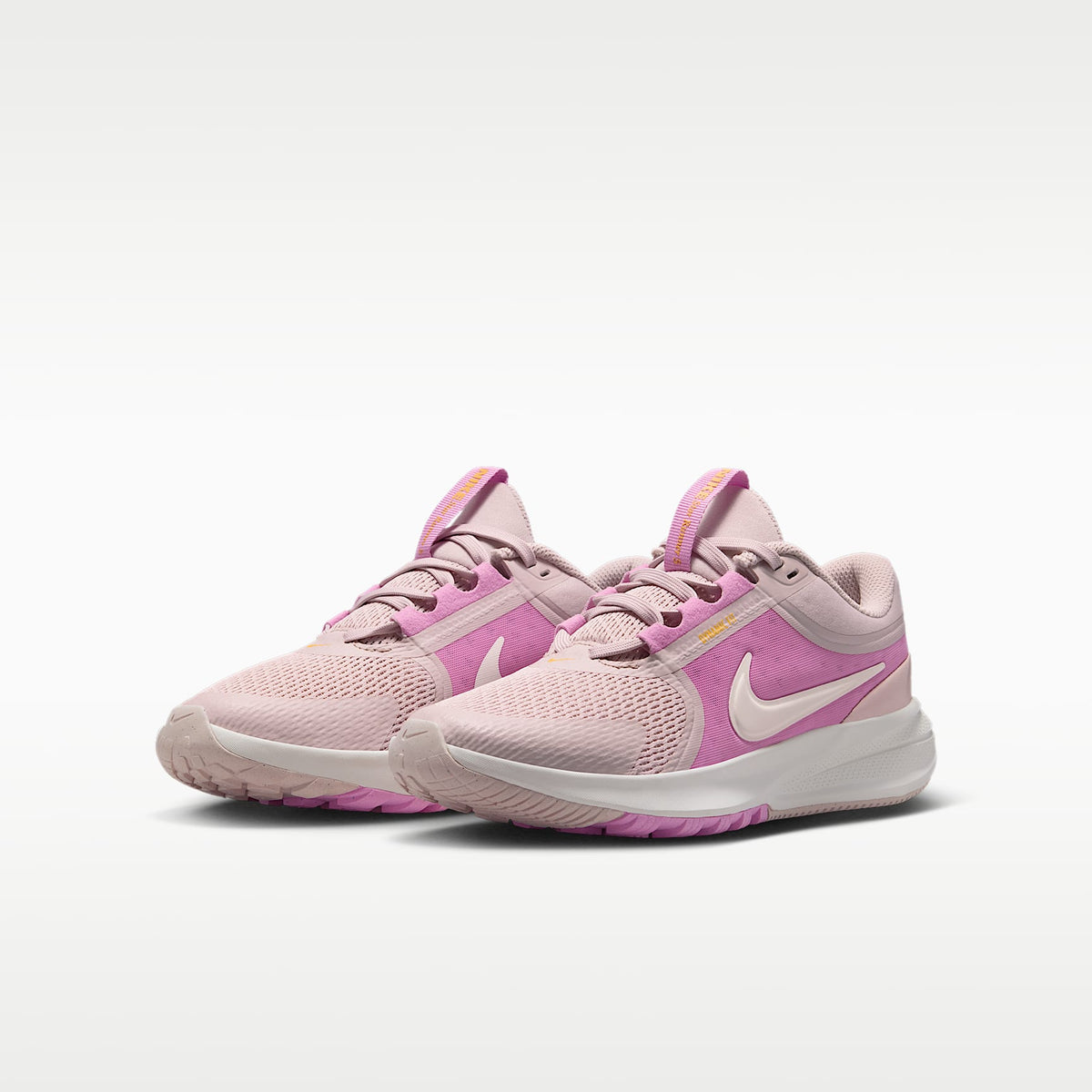 Nike Star Runner 5 – Rojo sedimento/Magenta claro/Naranja láser/Vela – vista 5