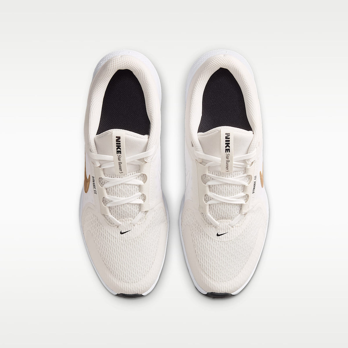 Nike Star Runner 5 – Tinte platino/Negro/Oro metalizado – vista 4