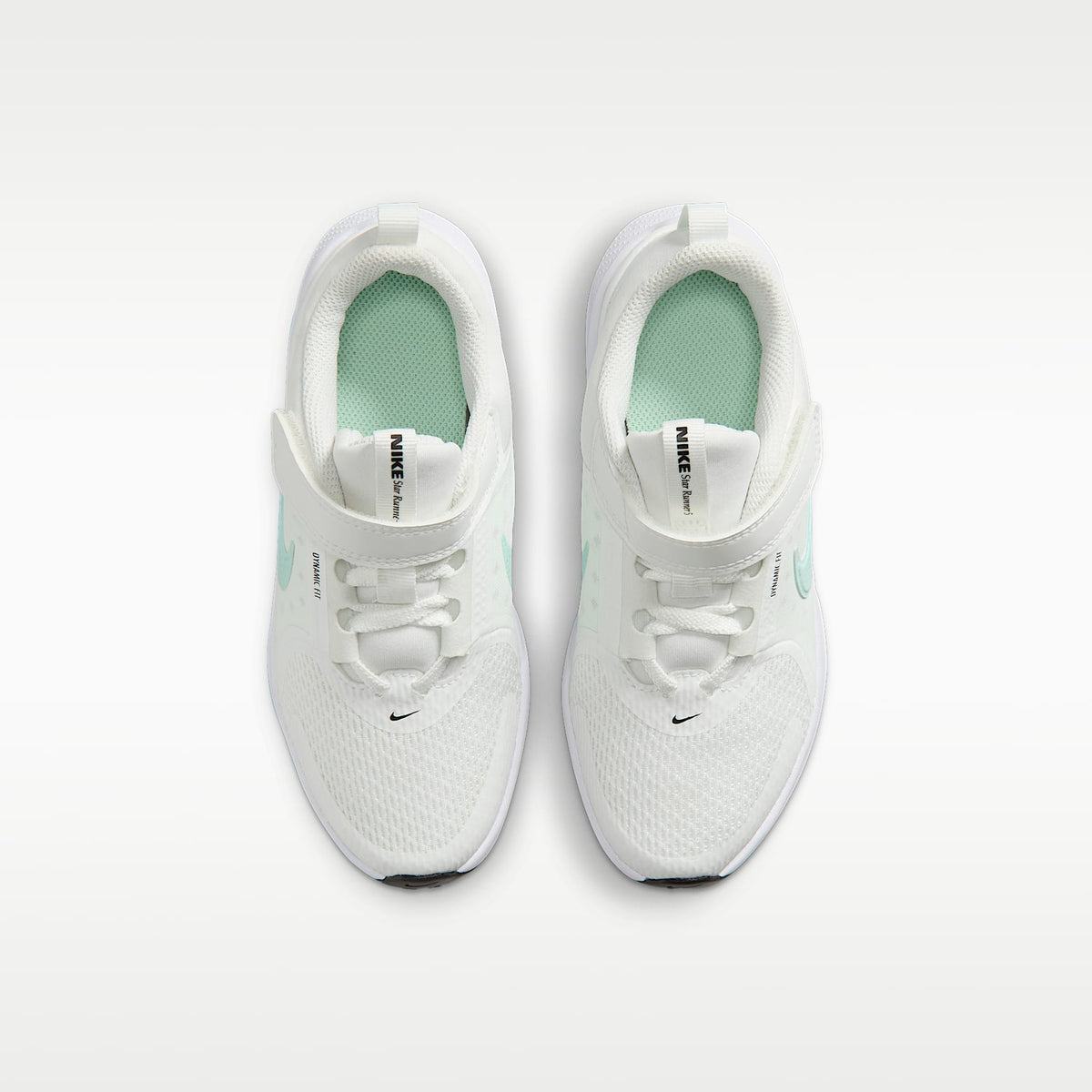 Nike Star Runner 5 – Blanco cumbre/Negro/Verde ligero/Verde ártico – vista 4