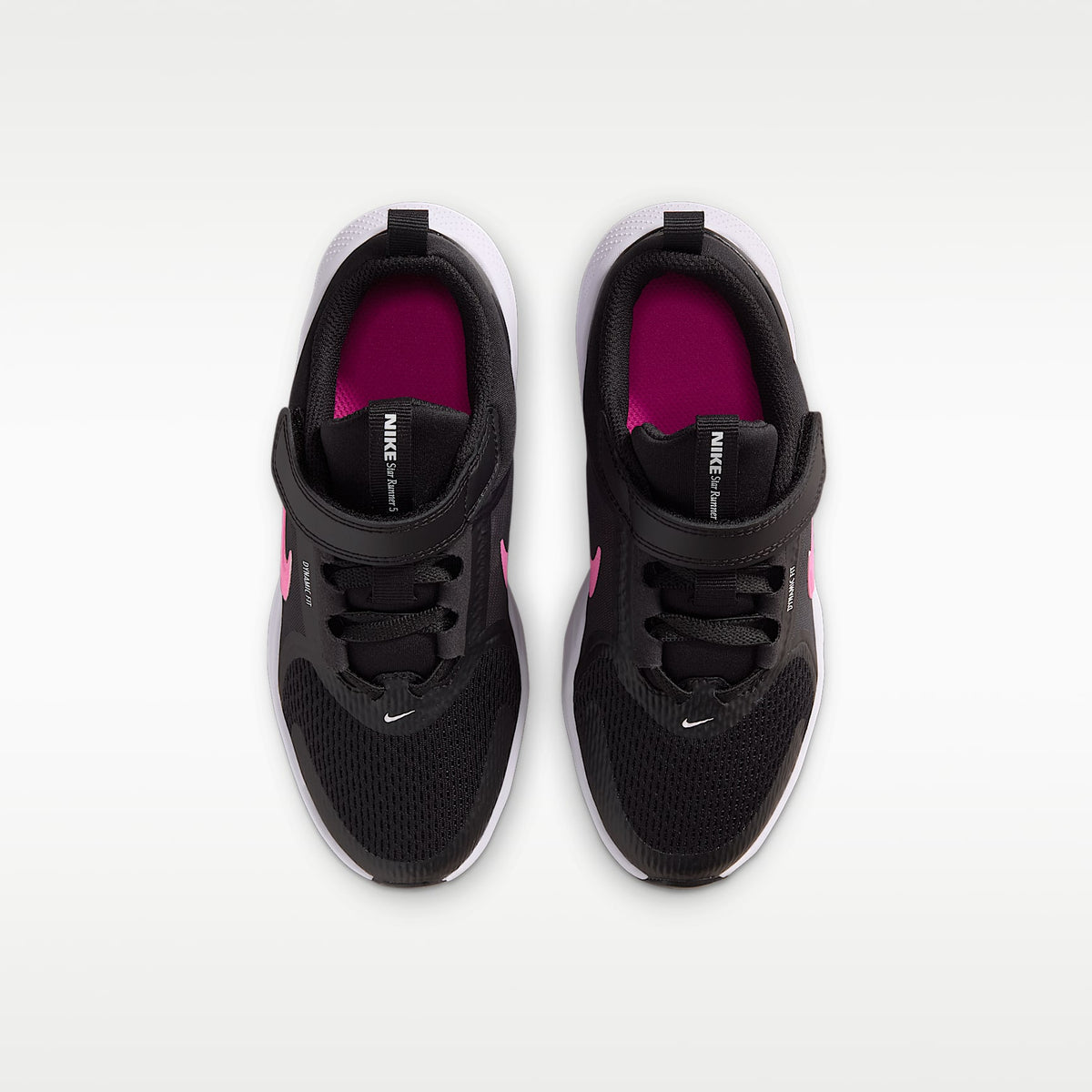 Nike Star Runner 5 – Negro/Antracita/Blanco/Fucsia láser – vista 4