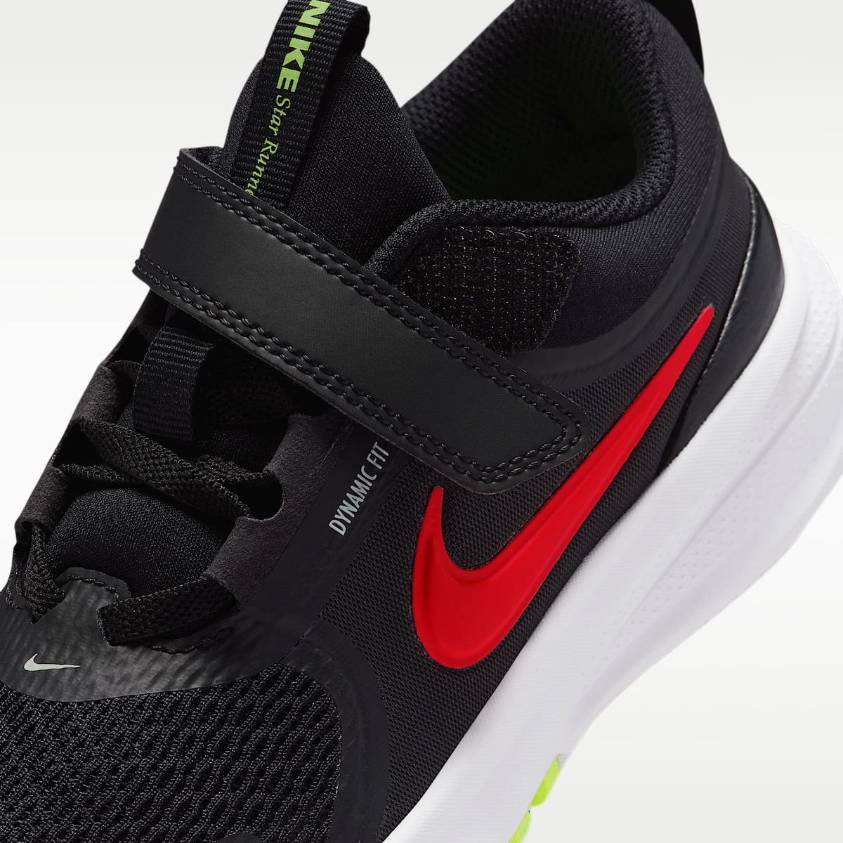 Nike Star Runner 5 – Negro/Antracita/Tinte volt/Carmesí brillante – vista 7