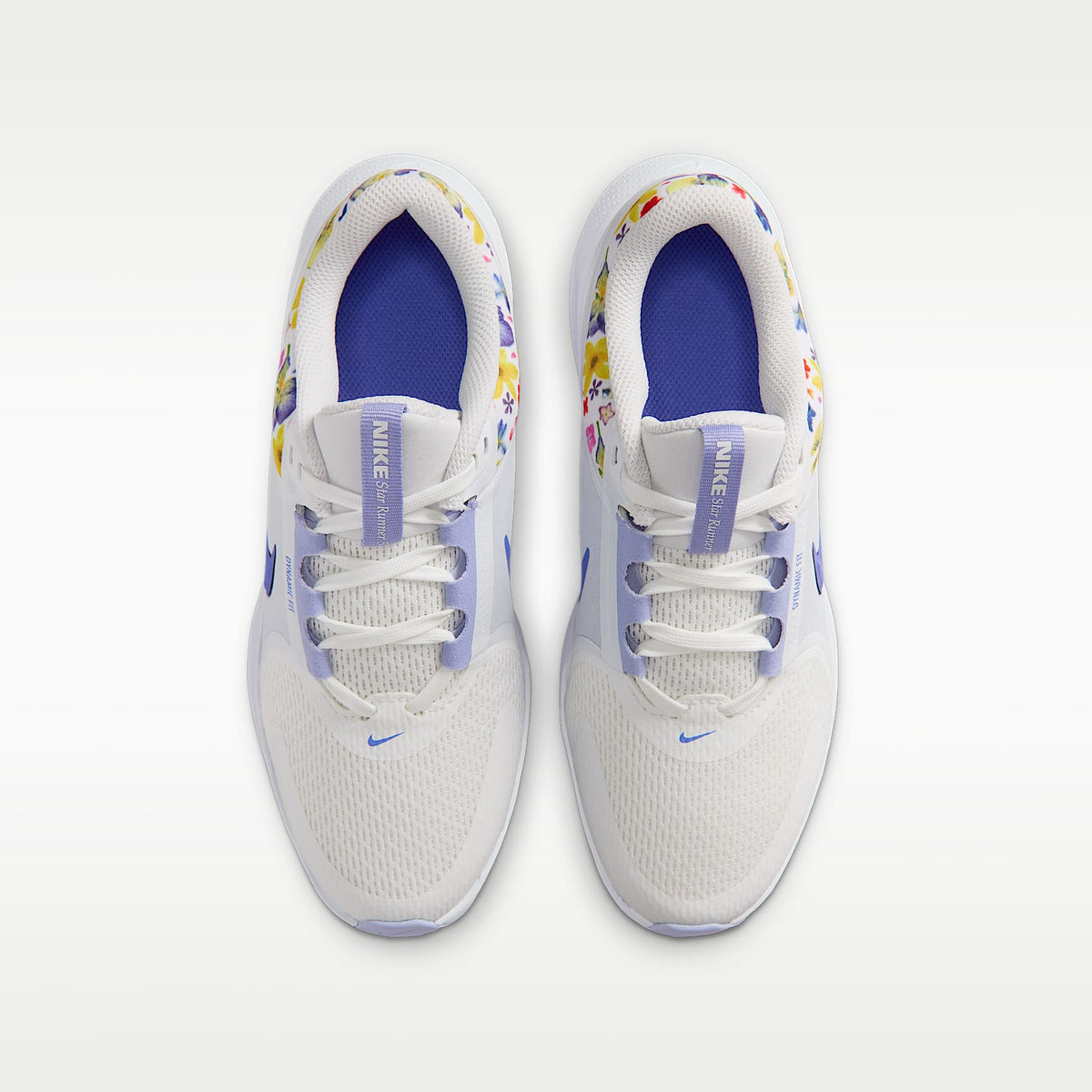Nike Star Runner 5 – Blanco cumbre/Cardo claro/Zafiro – vista 4