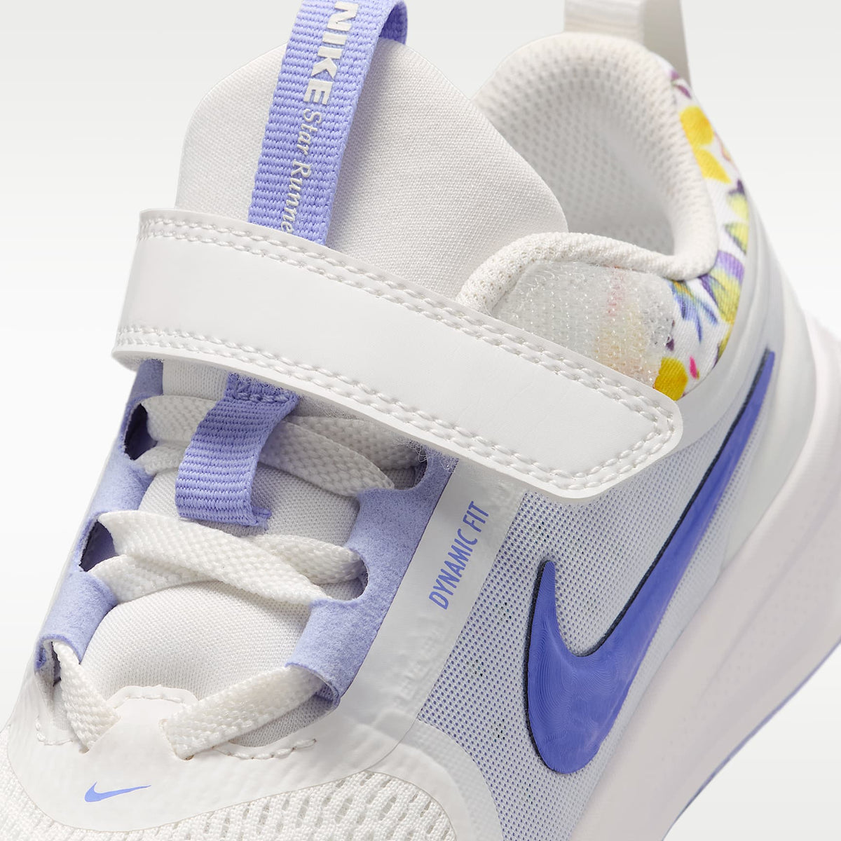Nike Star Runner 5 – Blanco cumbre/Cardo claro/Zafiro – vista 7