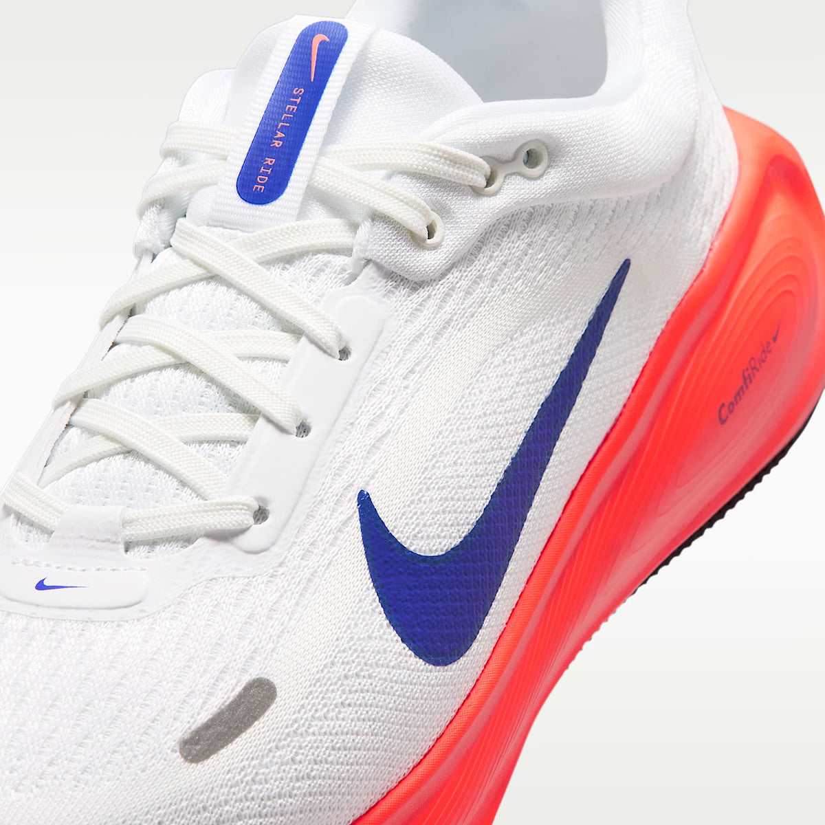 Nike Stellar Ride – Blanco/Azul carrera/Rosa atómico/Negro – vista 7