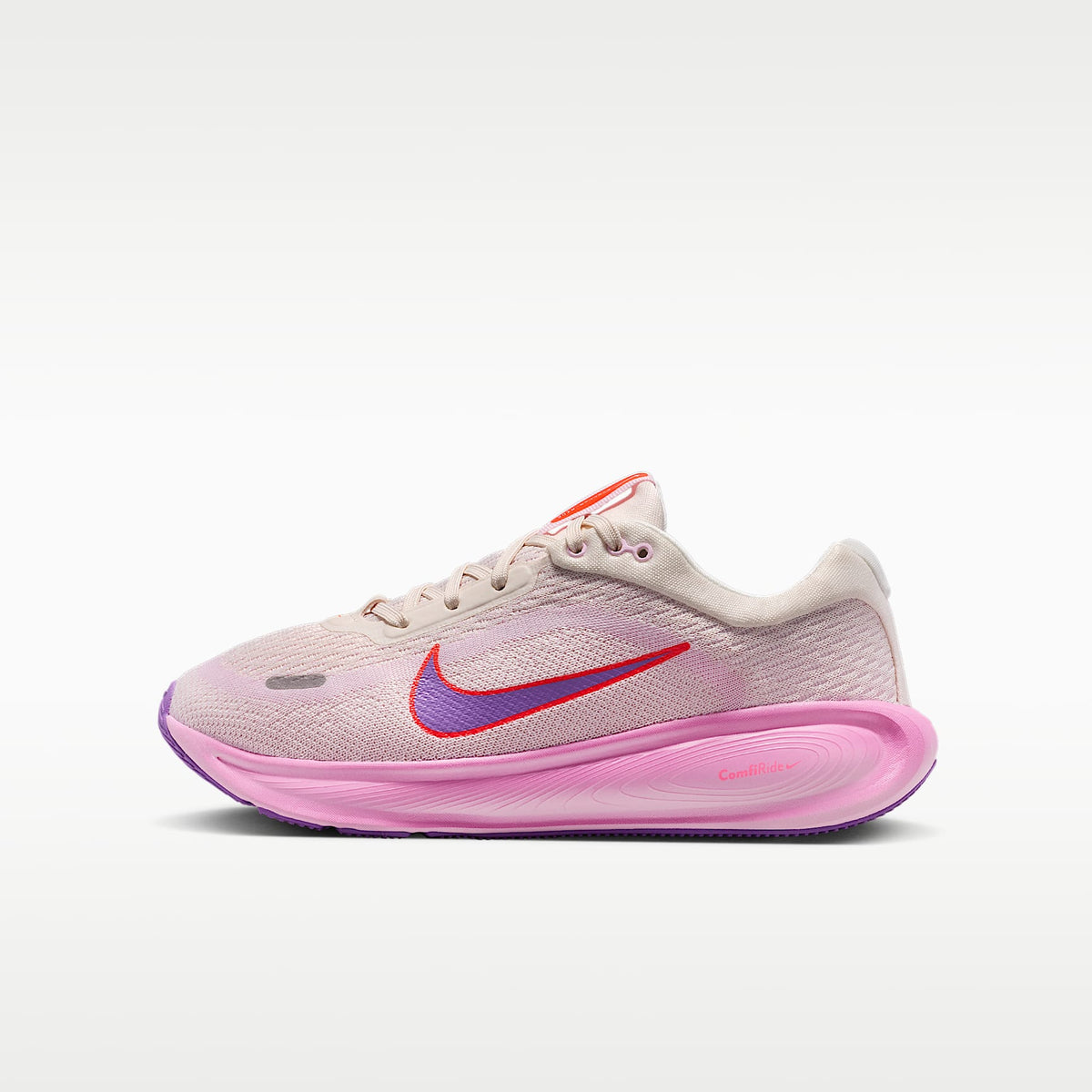 Nike Stellar Ride – Tiza/Espuma rosa/Carmesí brillante/Violeta brillante – vista 1