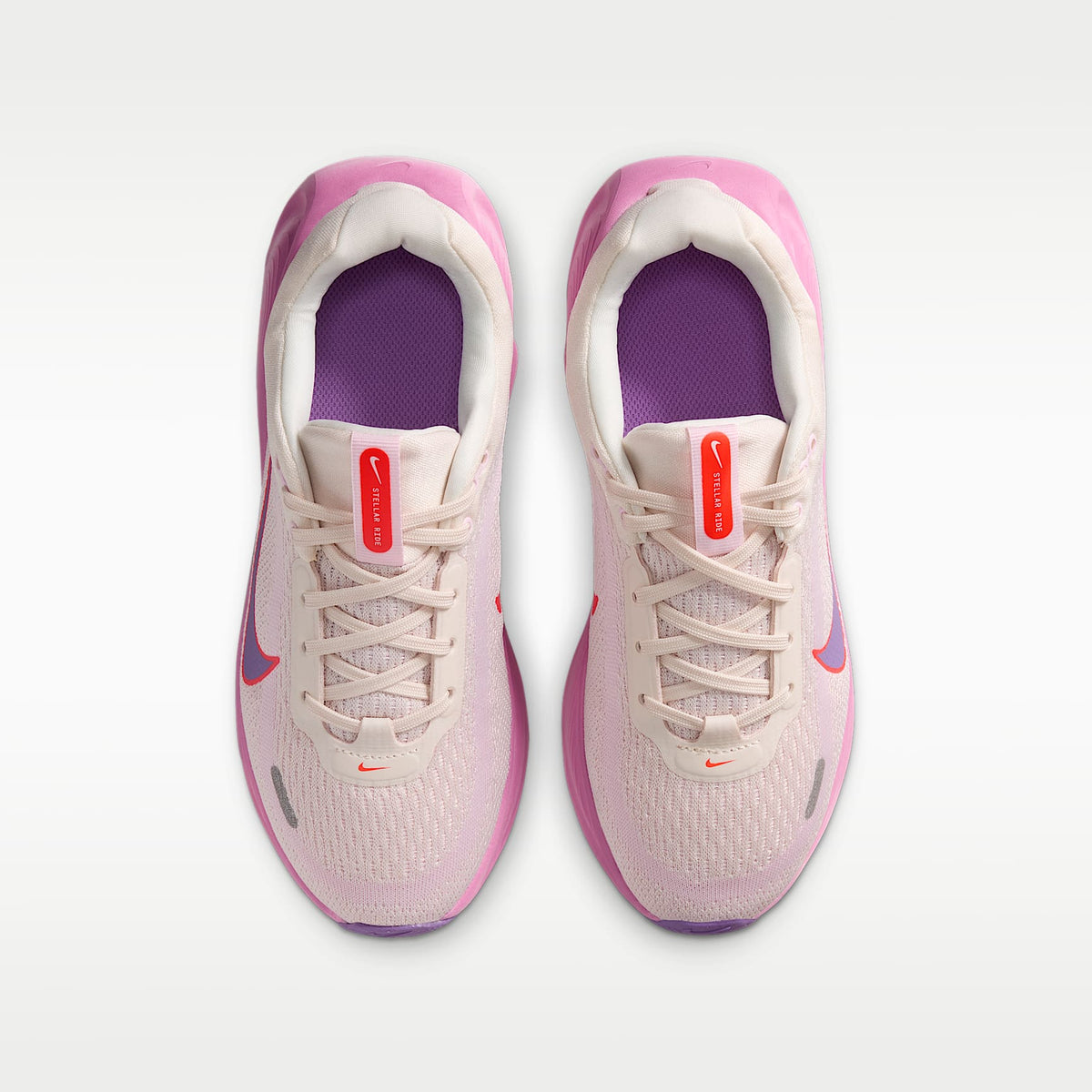 Nike Stellar Ride – Tiza/Espuma rosa/Carmesí brillante/Violeta brillante – vista 4