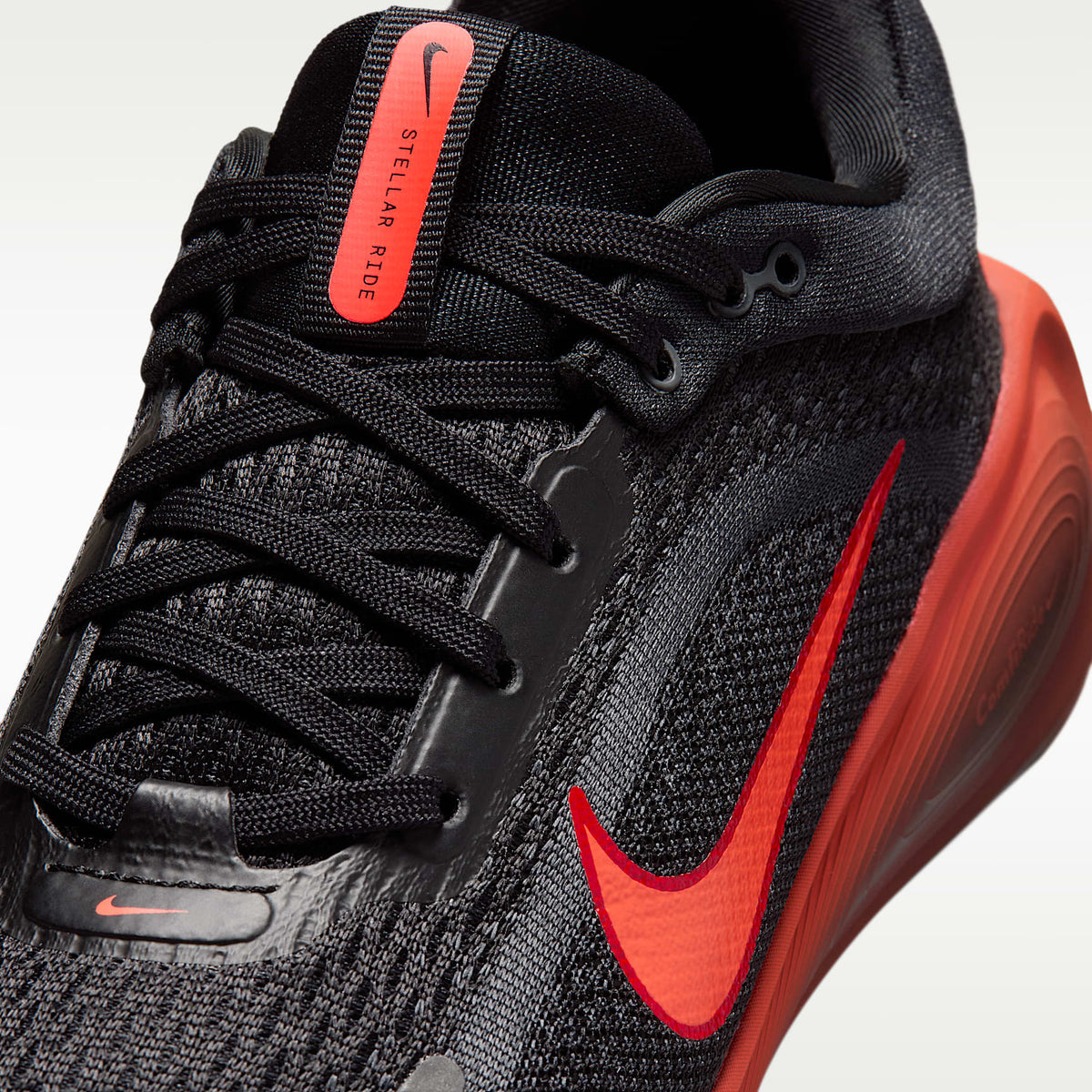 Nike Stellar Ride – Negro/Gris azulado/Rojo universitario/Rojo órbita – vista 7