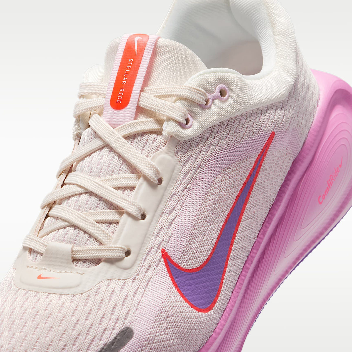 Nike Stellar Ride – Tiza/Espuma rosa/Carmesí brillante/Violeta brillante – vista 7