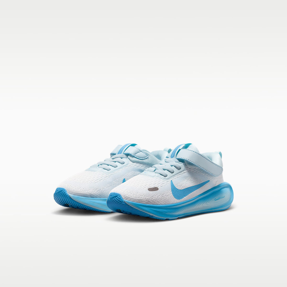 Nike Stellar Ride – Blanco cumbre/Azul glacial/Azul fútbol – vista 5