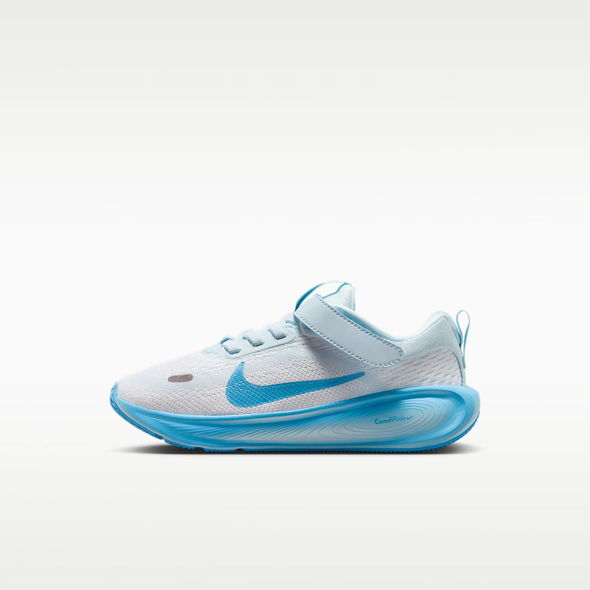 Nike Stellar Ride – Blanco cumbre/Azul glacial/Azul fútbol – vista 1