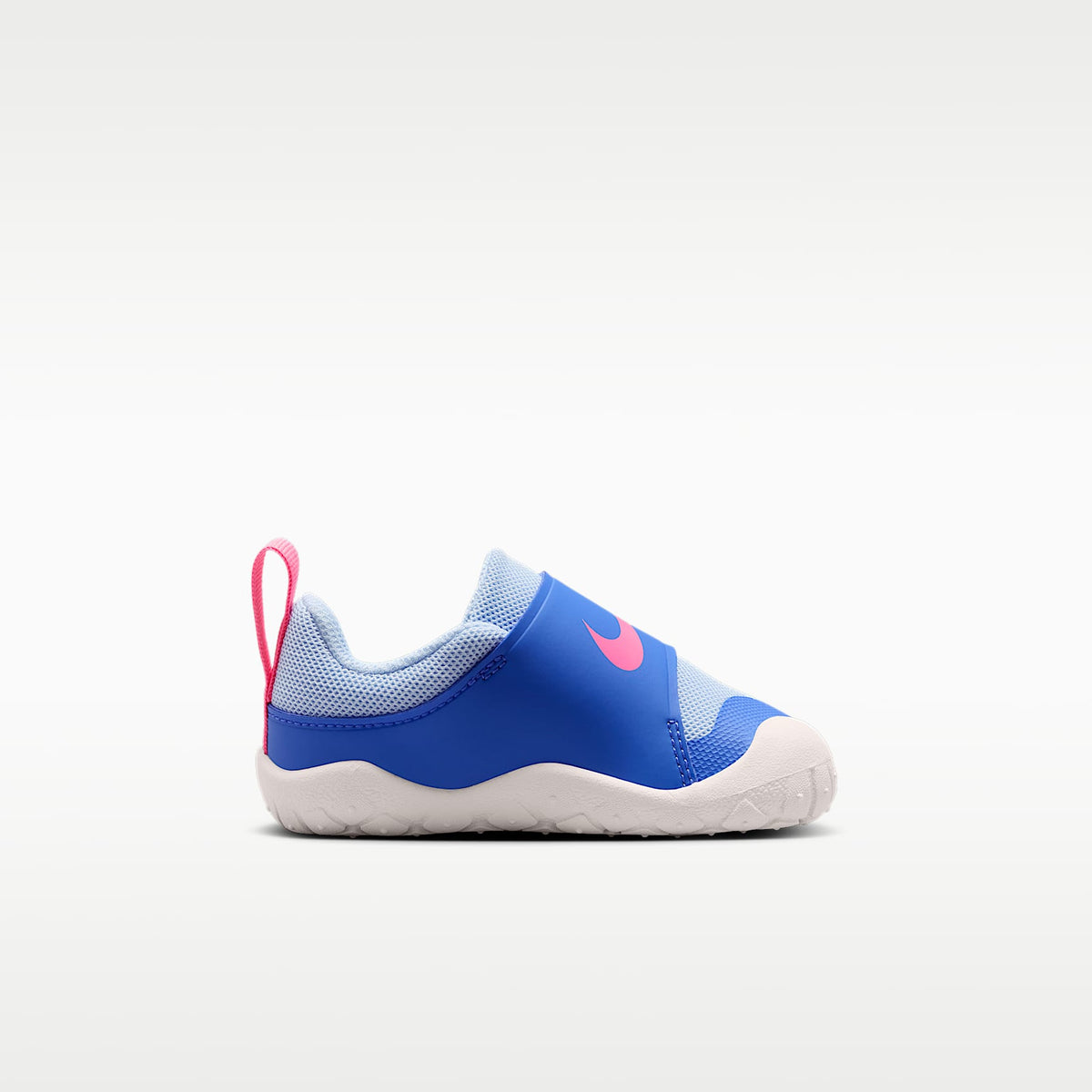Nike Swoosh 1 Essential – Azul medio/Azul hidrógeno/Blanco cumbre/Rosa resplandor – vista 3