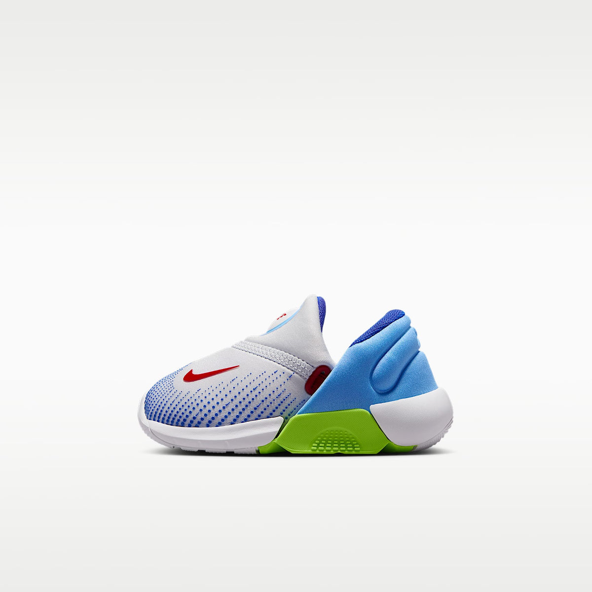 Nike Swoosh Go – Gris fútbol/Azul fútbol/Volt/Rojo universitario – vista 1
