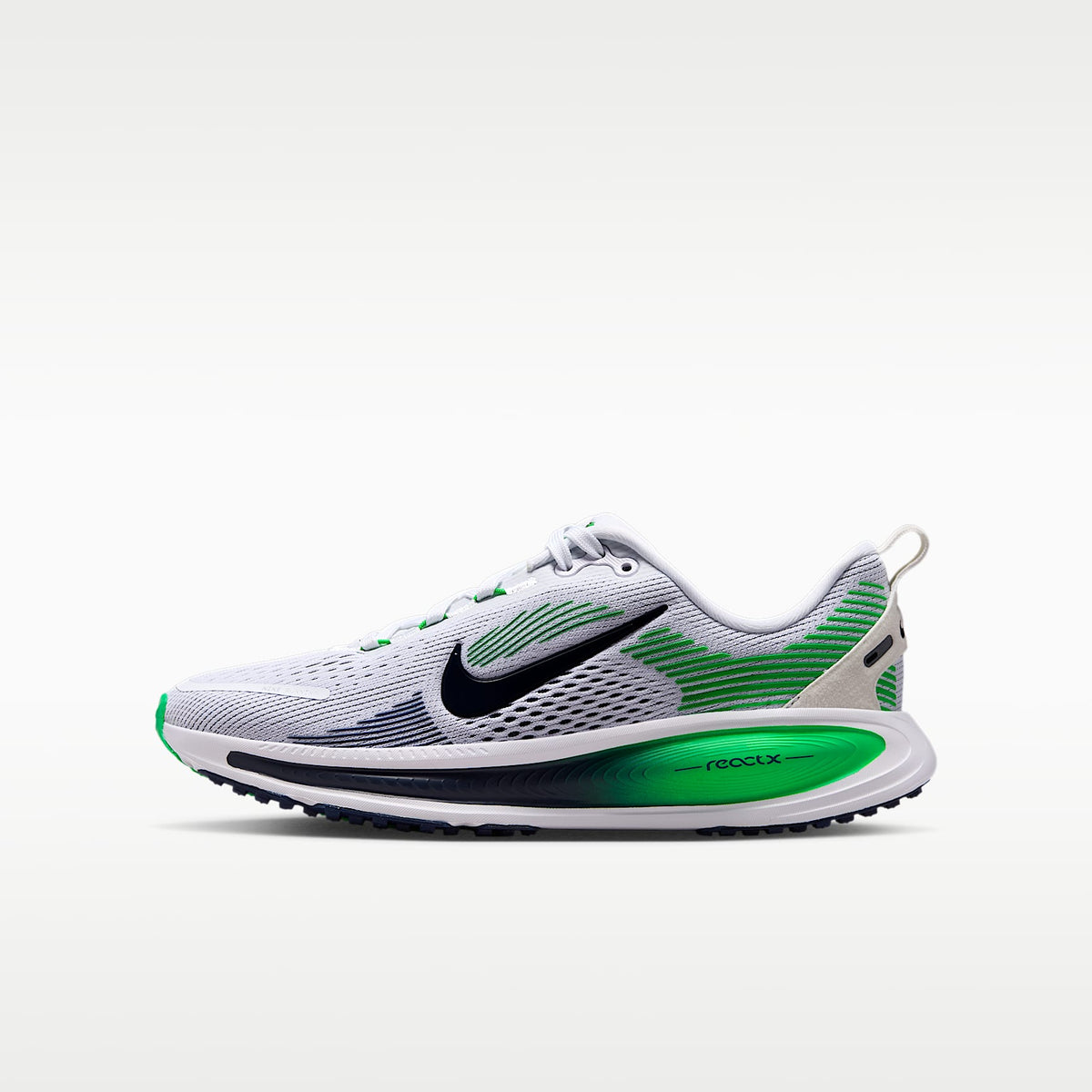 Nike Vomero 18 – Blanco/Verde chispa/Azul marino medianoche – vista 1