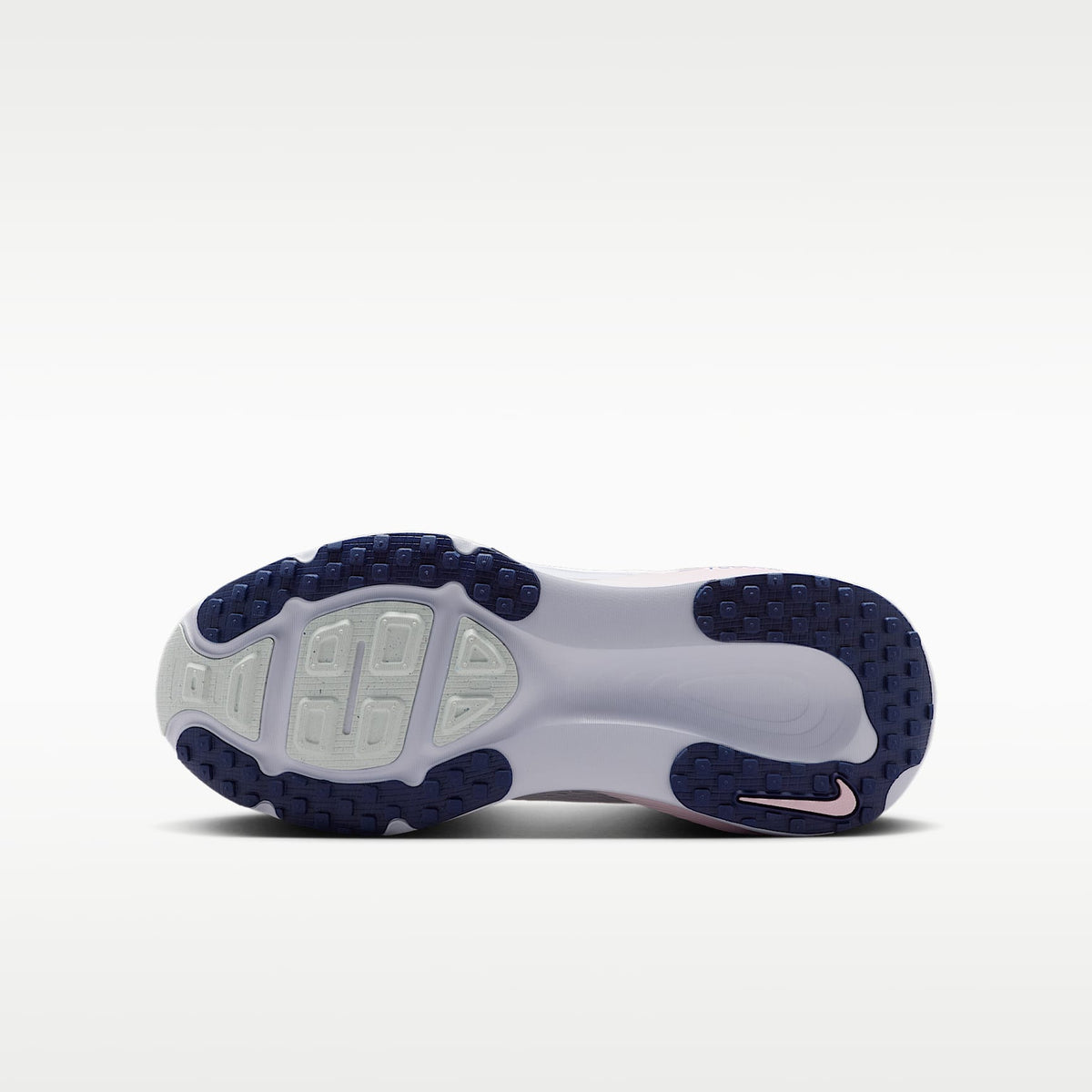 Nike Vomero 18 – Blanco/Gris fútbol/Verde ligero/Azul marino medianoche – vista 2