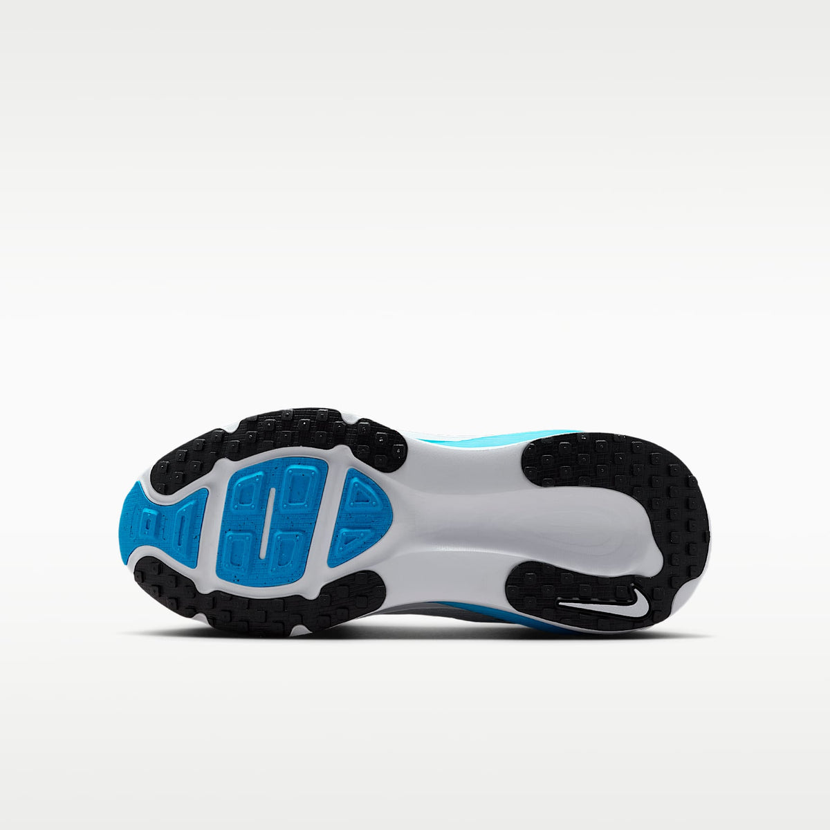 Nike Vomero 18 – Blanco/Negro/Platino puro/Azul héroe – vista 2