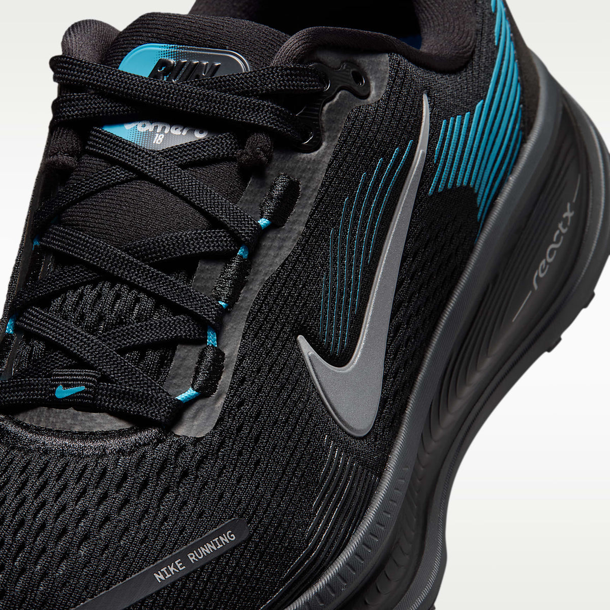 Nike Vomero 18 – Negro/Azul corriente claro/Antracita/Plata – vista 7