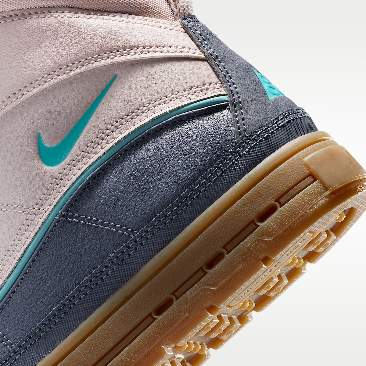 Nike Woodside 2 High – Violeta platino/Carbón claro/Marrón claro goma/Denim turquesa – vista 8