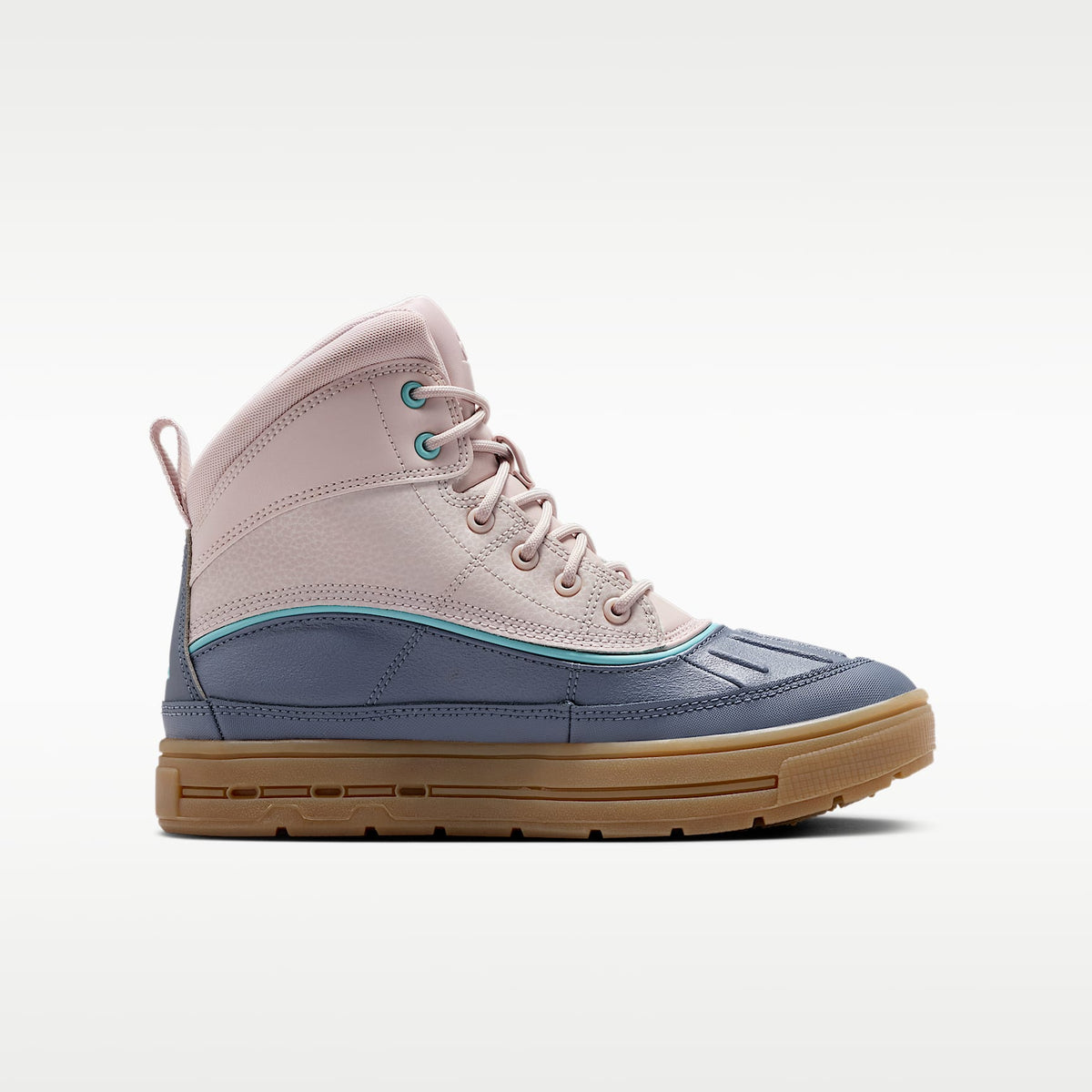 Nike Woodside 2 High – Violeta platino/Carbón claro/Marrón claro goma/Denim turquesa – vista 3