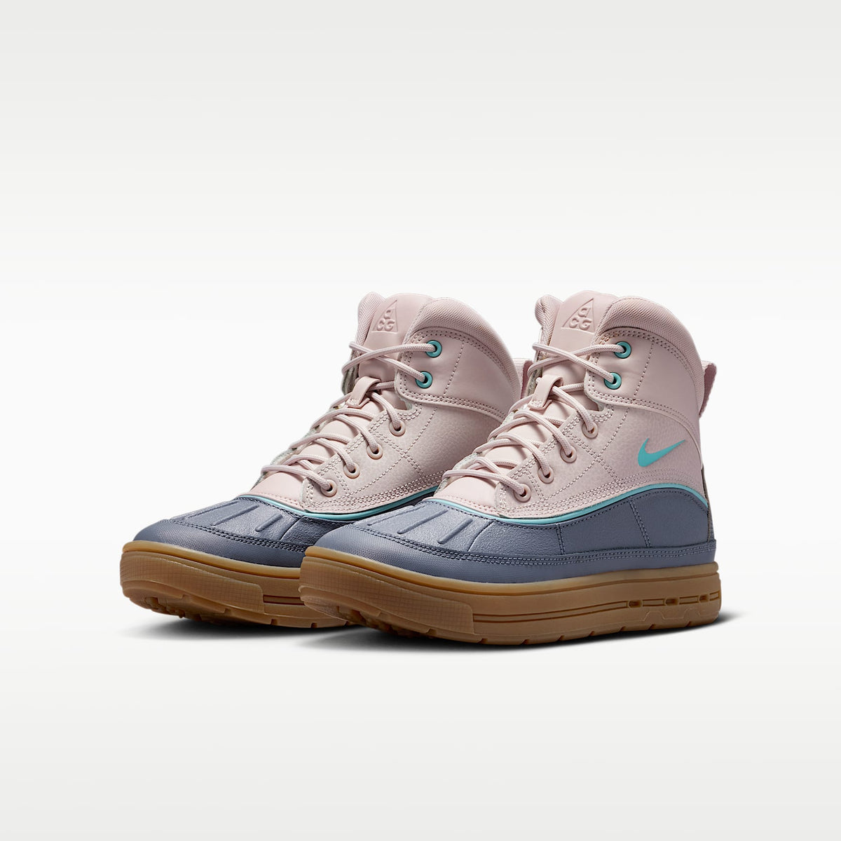 Nike Woodside 2 High – Violeta platino/Carbón claro/Marrón claro goma/Denim turquesa – vista 5