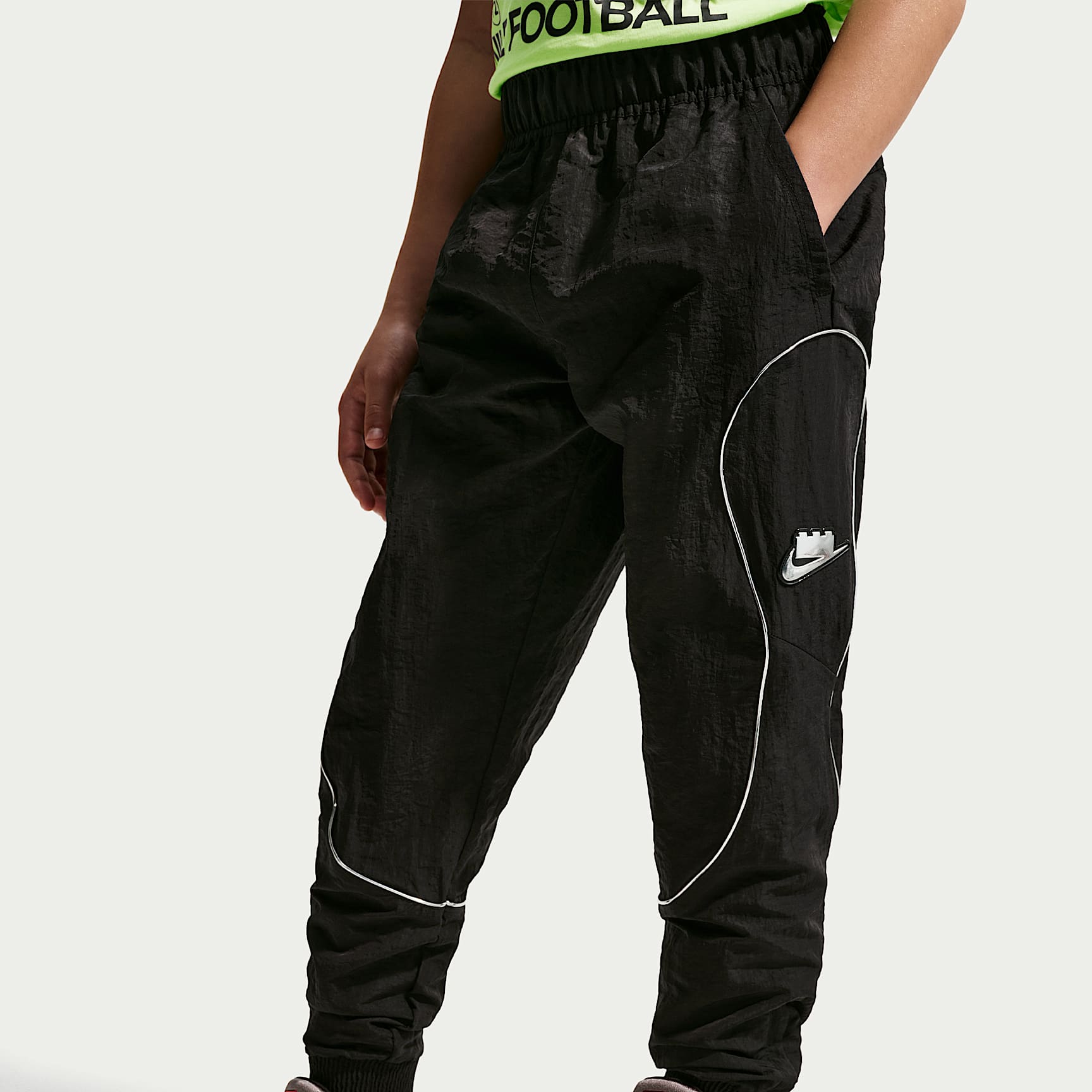 Pants para niños talla grande Nike x LEGO® Collection – Negro/Negro/Negro – vista 2