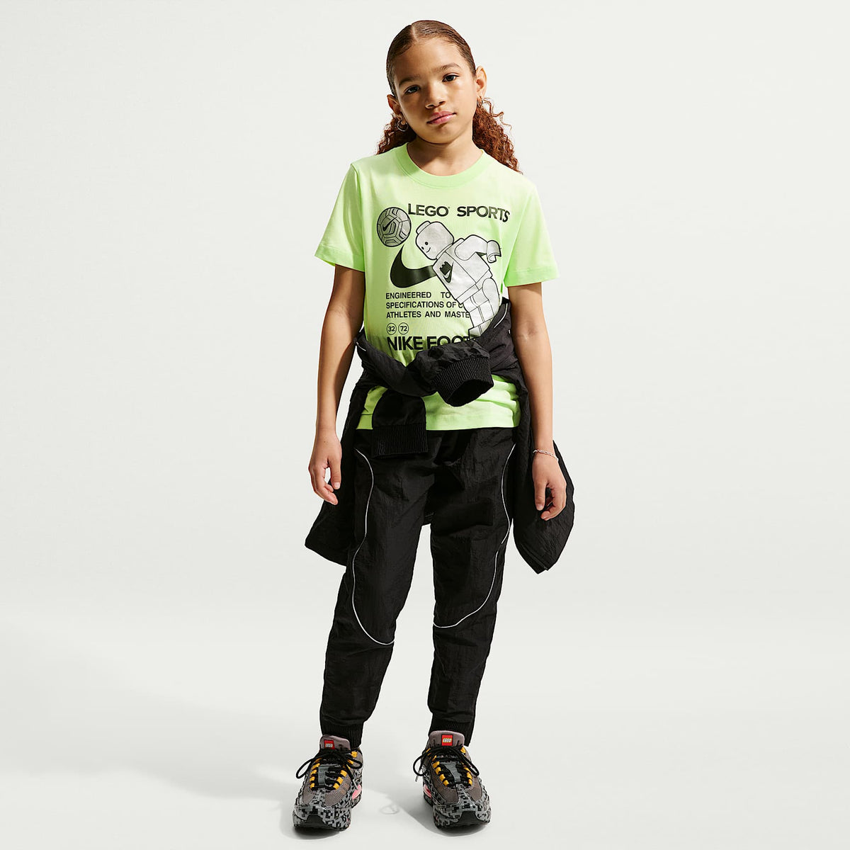 Playera para niños talla grande Nike x LEGO® Collection – Lima líquida claro – vista 6