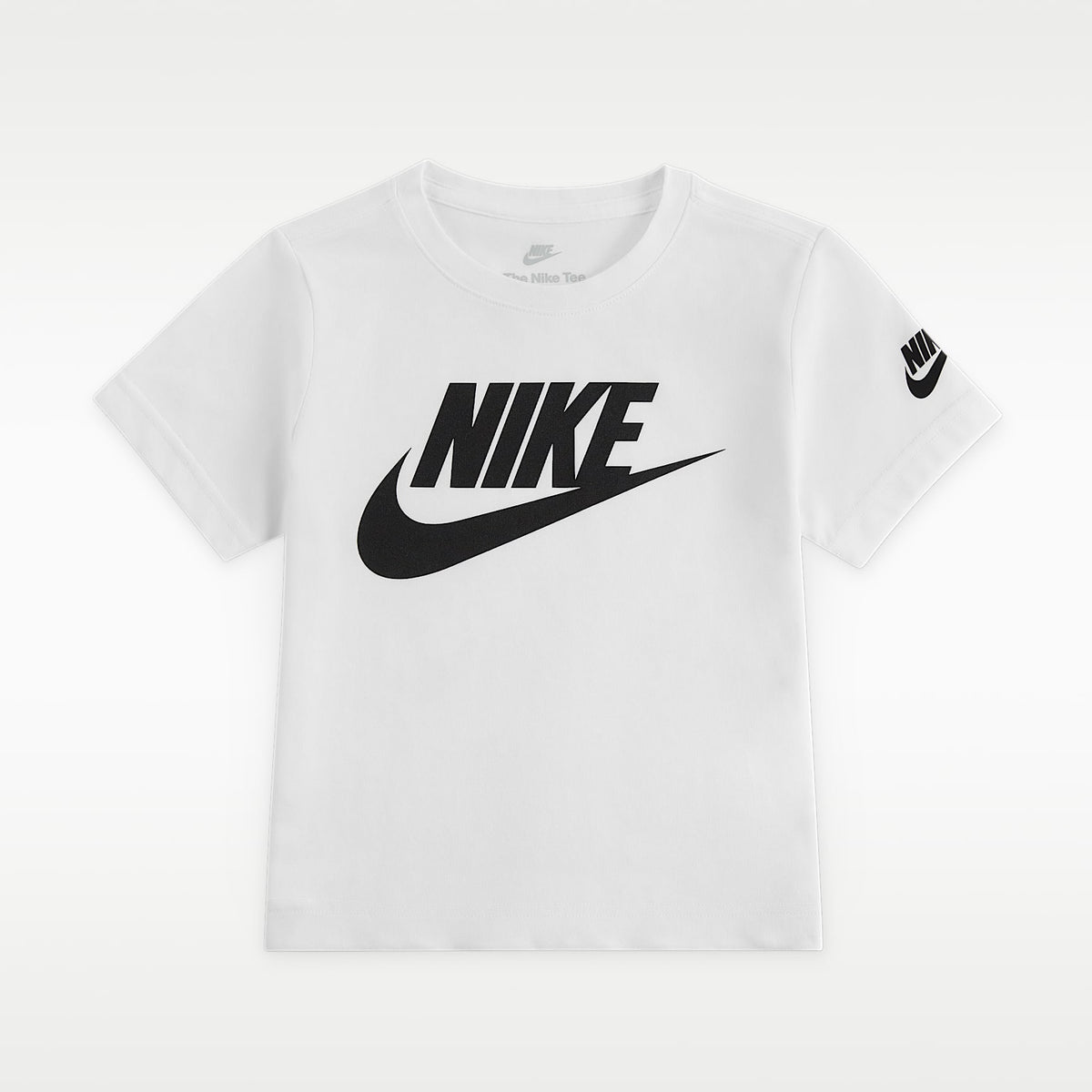 Playera Futura Evergreen para niños talla pequeña Nike – Blanco – vista 1