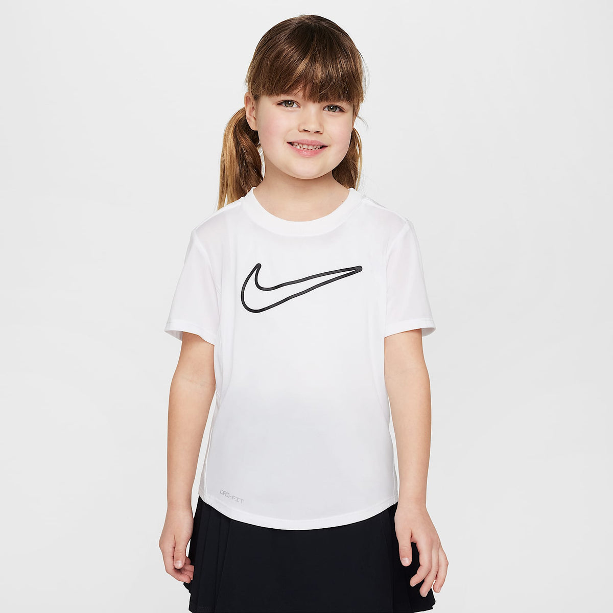 Playera Dri-FIT All Day Play para niños talla pequeña Nike – Blanco – vista 1