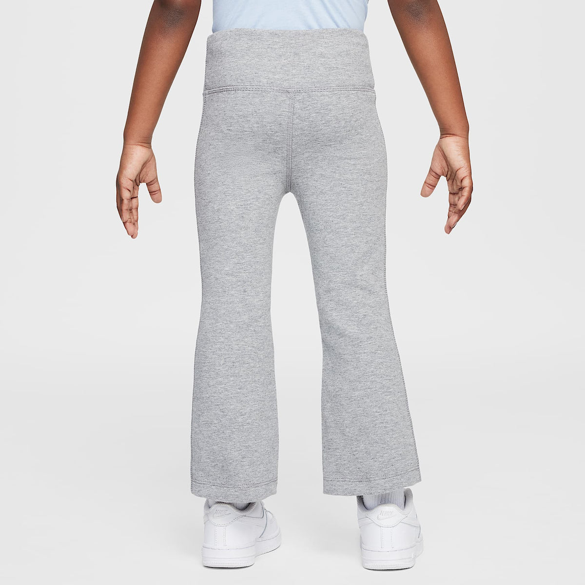 Leggings acampanados Dri-FIT infantiles Nike – Gris oscuro jaspeado – vista 2