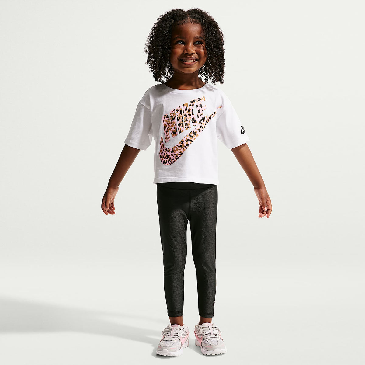 Leggings deportivos Shine infantil Nike – Negro – vista 1