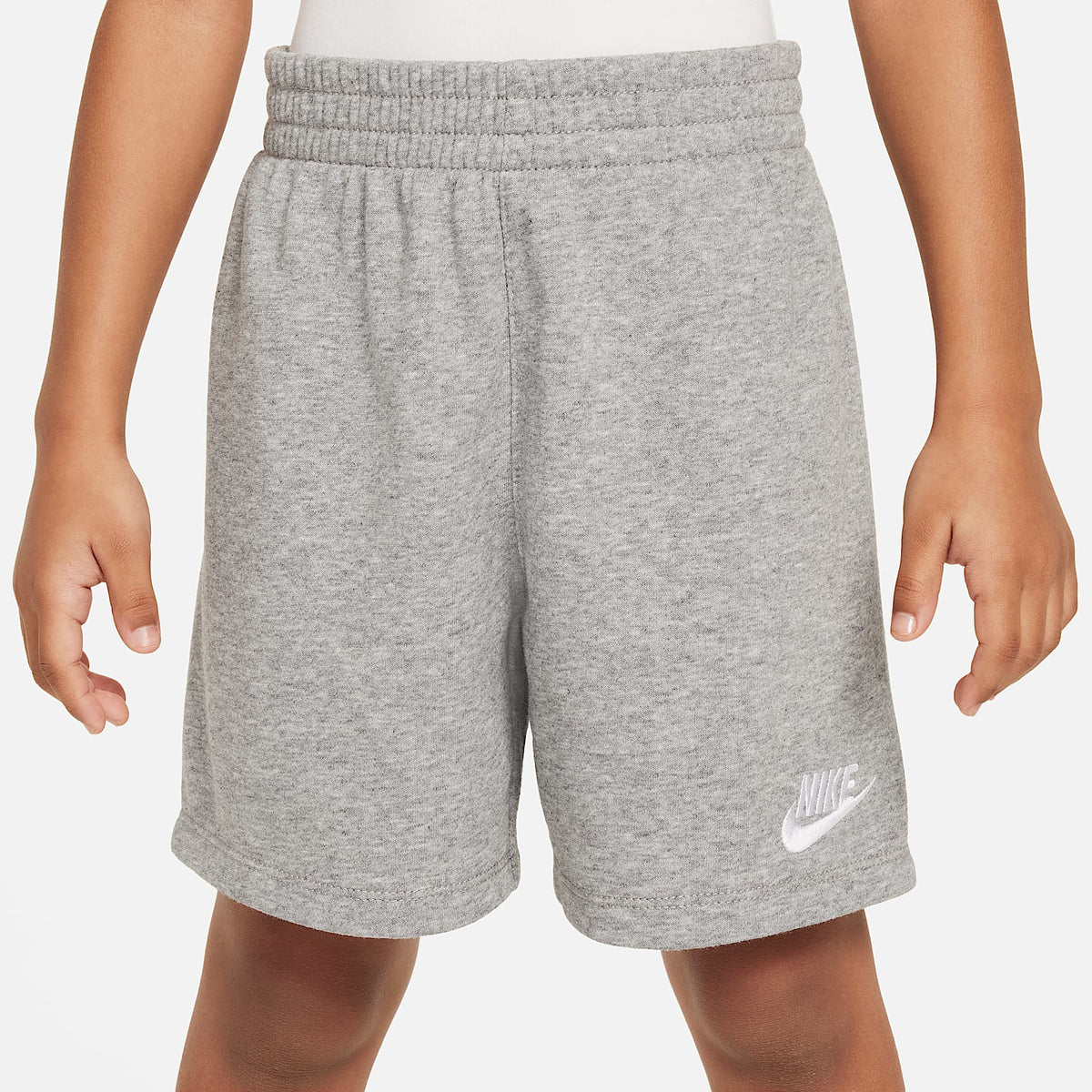 Conjunto de 2 piezas con shorts de tejido Knit Club para niños talla pequeña Nike – Gris oscuro jaspeado – vista 6