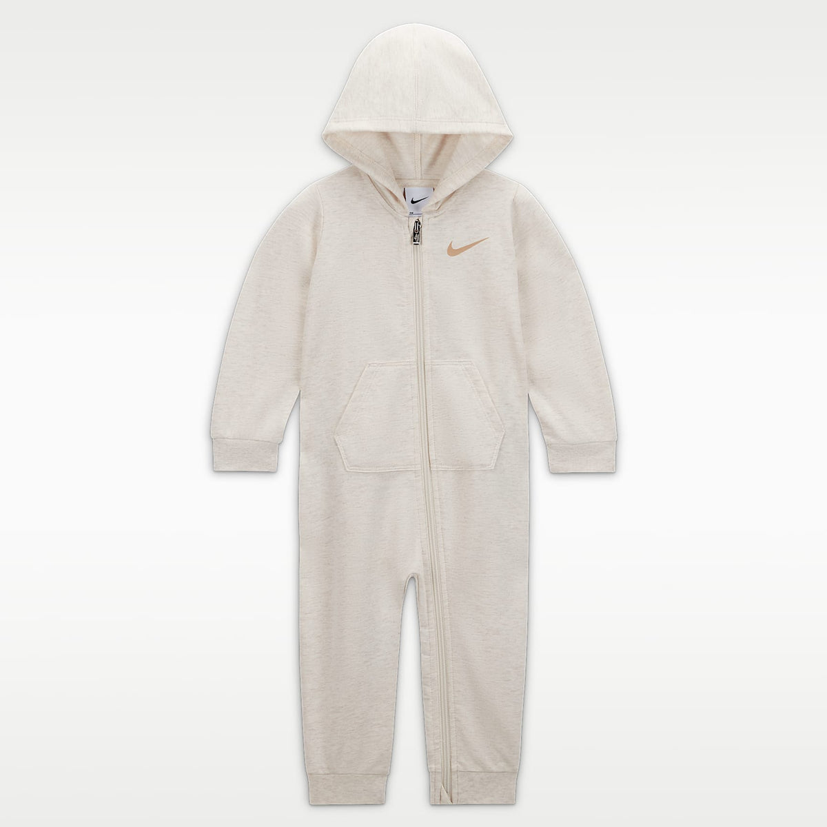 Mono con gorro para bebé (12 a 24 meses) Nike Baby Essentials – Marfil pálido – vista 1